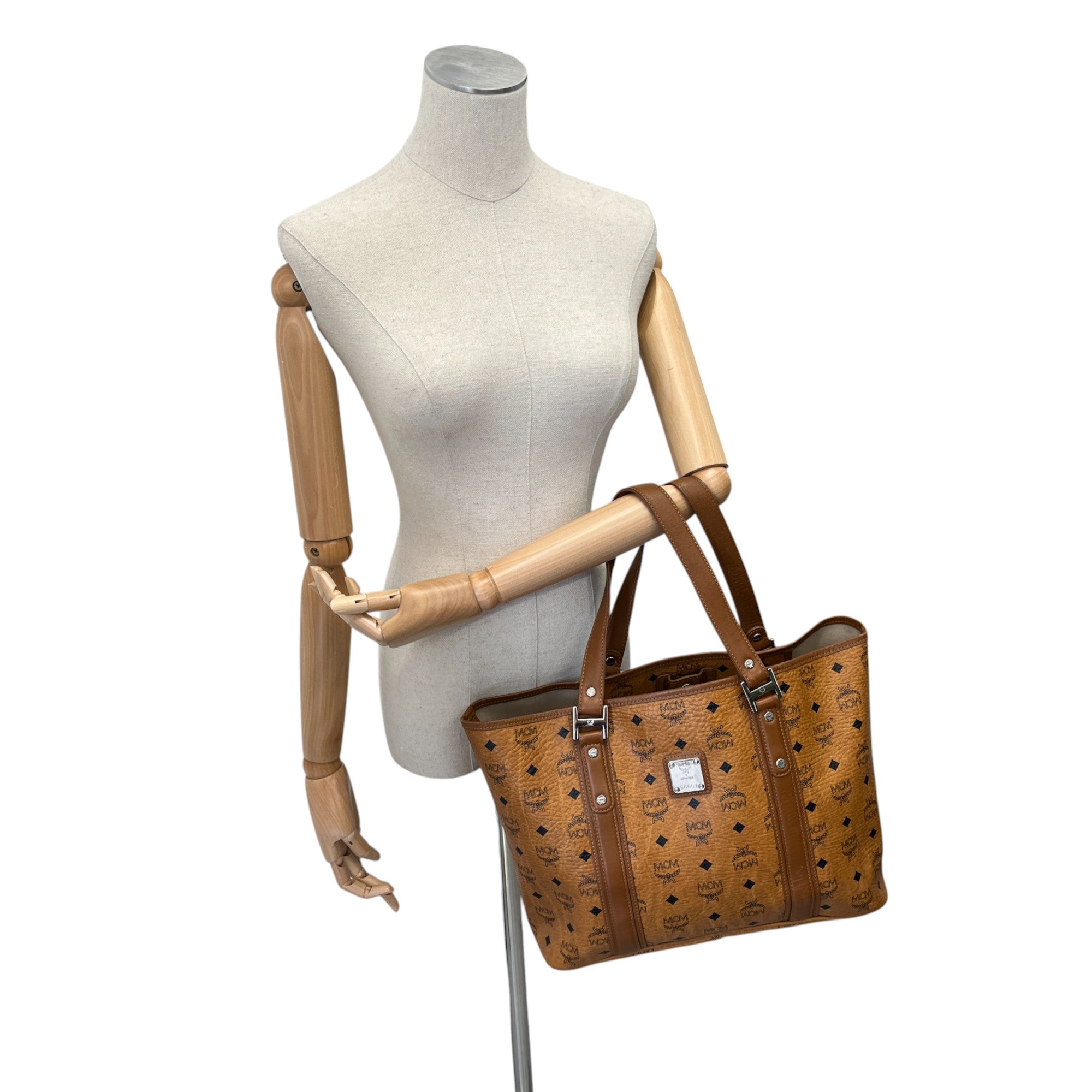 Men's Logo Print Handbag Brown