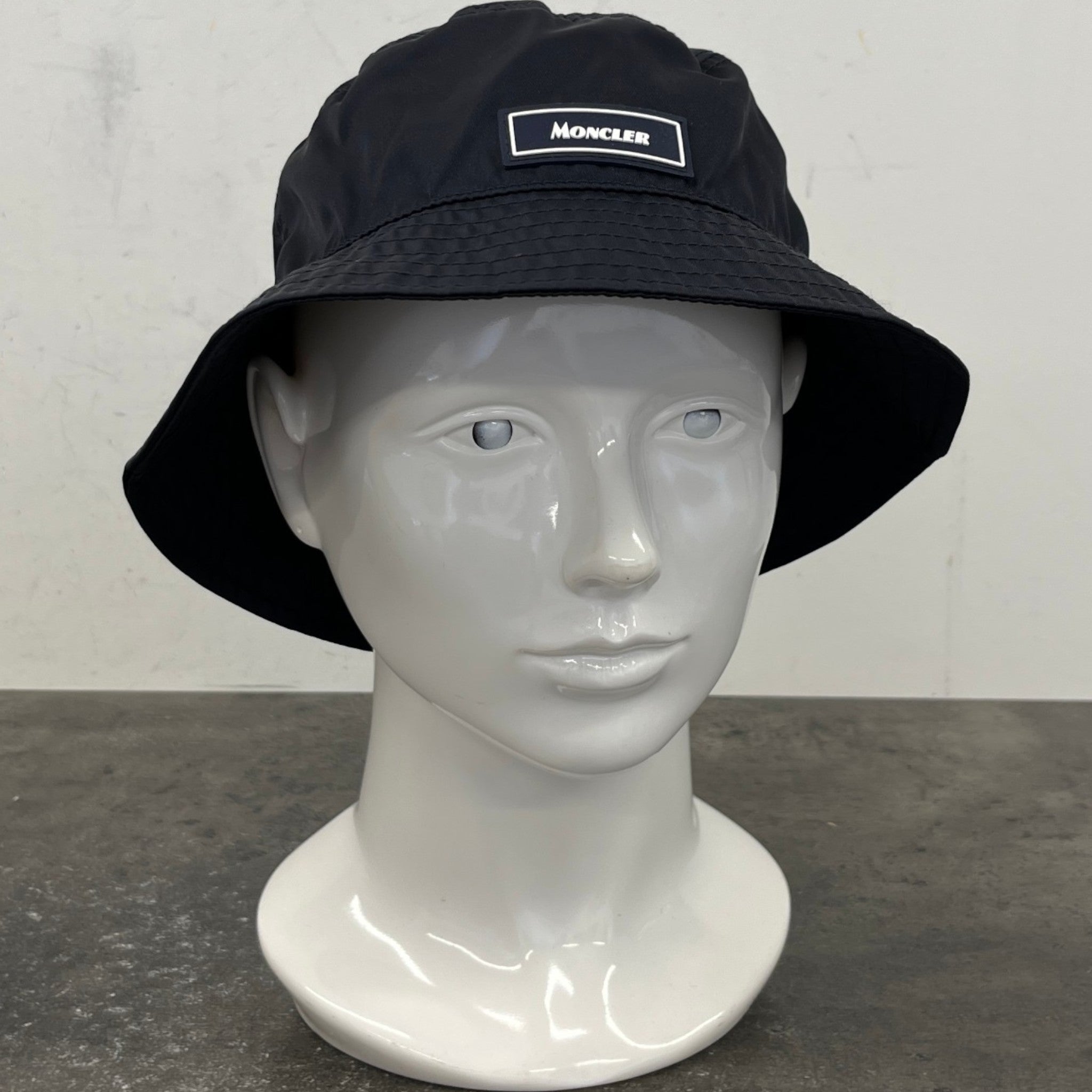 Men's Logo Patch Bucket Hat Black