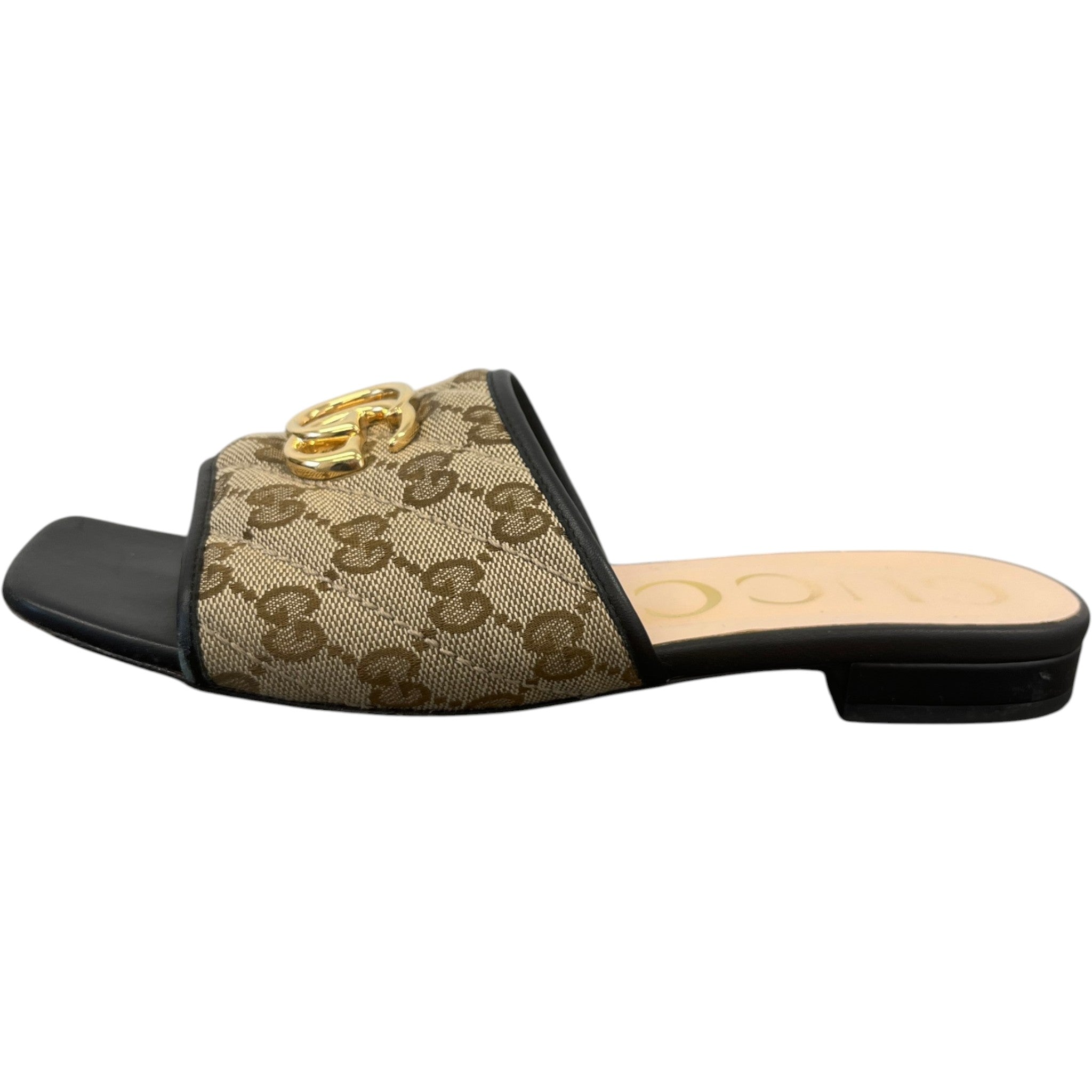 Women's Gg Marmont Sandals Beige Size EU 37.5 / UK 4.5