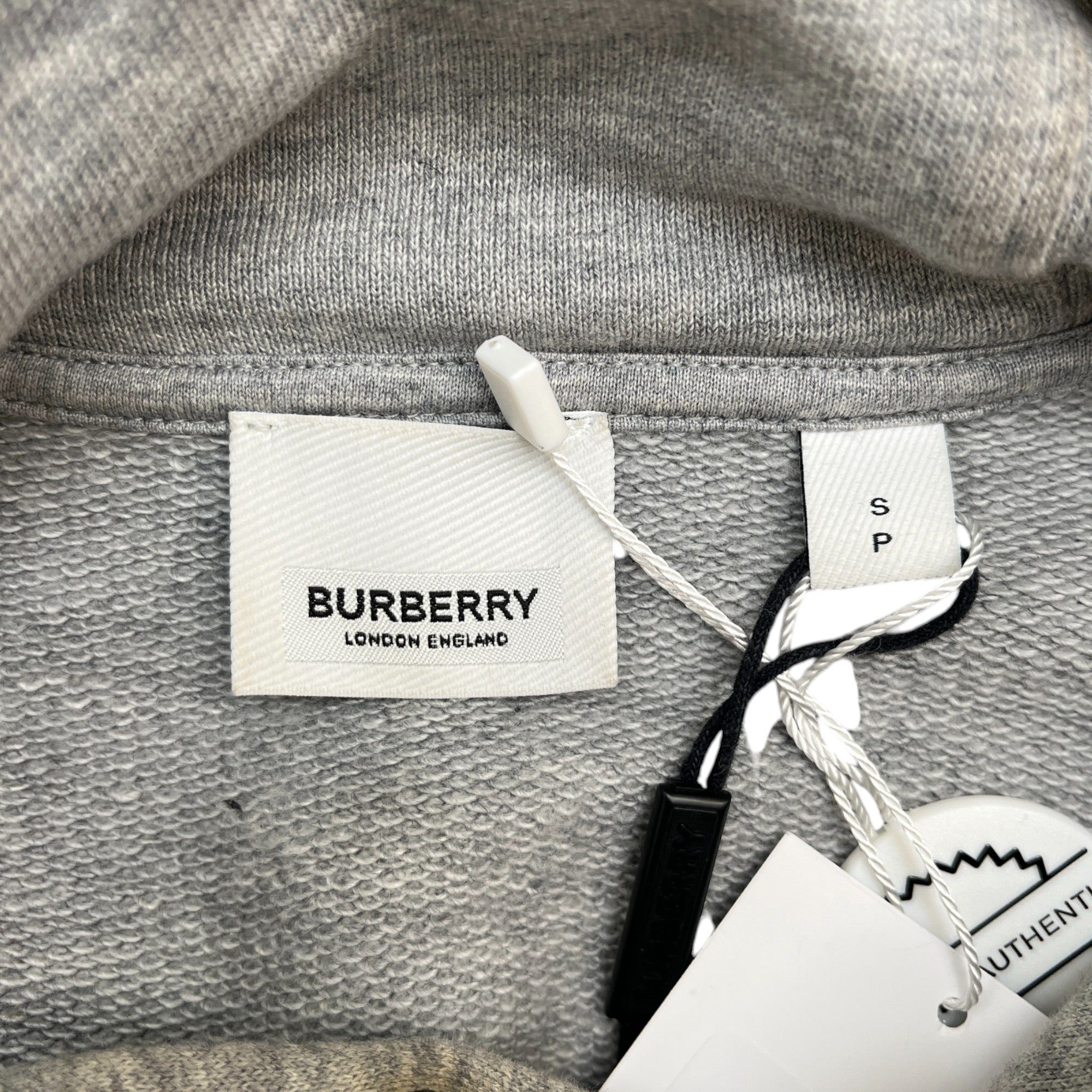 Men's Double Swan Hoodie Grey Size S