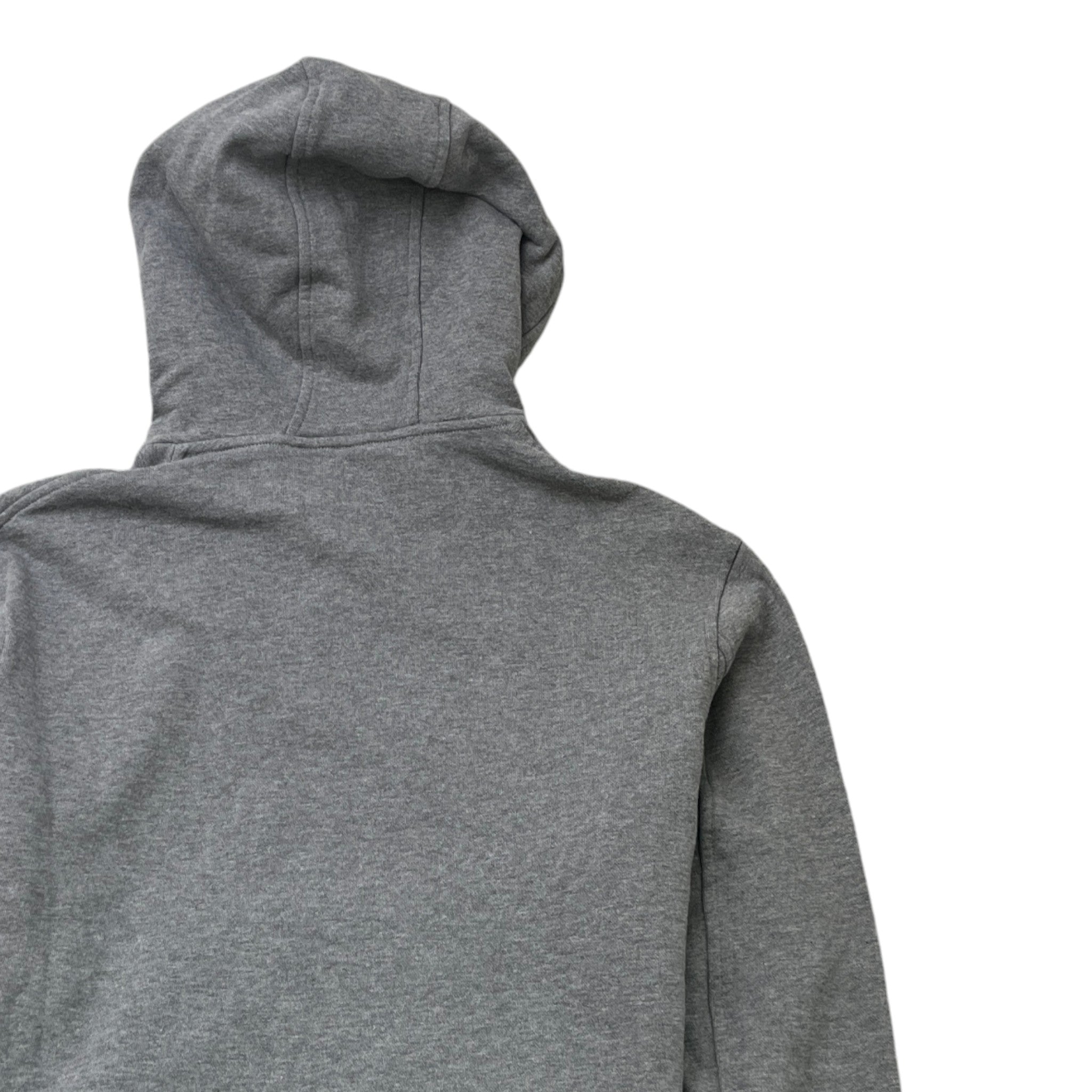 Men's Triple Lighting Bolt Logo Hoodie Grey Size M