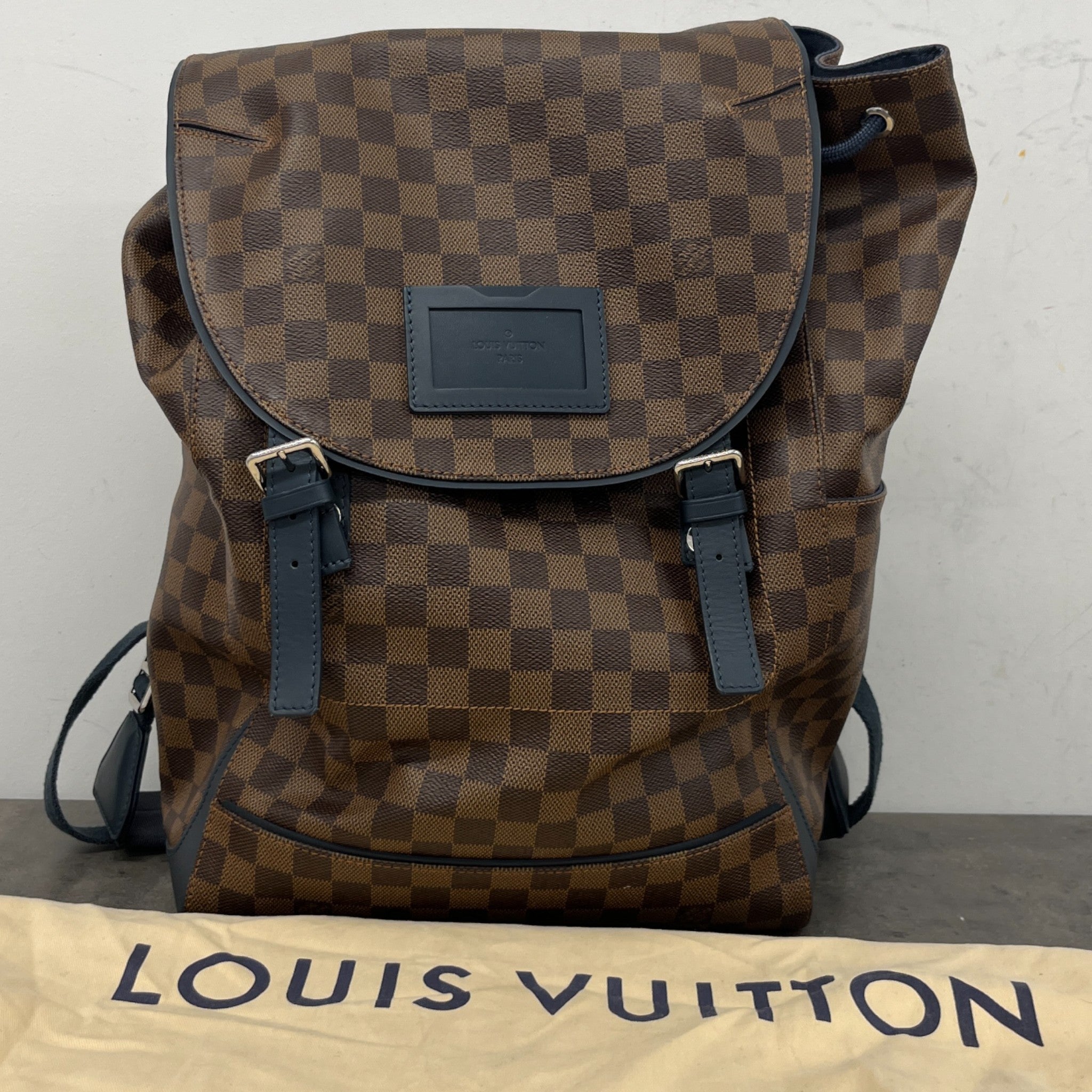 Men's Damier Ebene Runner Backpack Brown