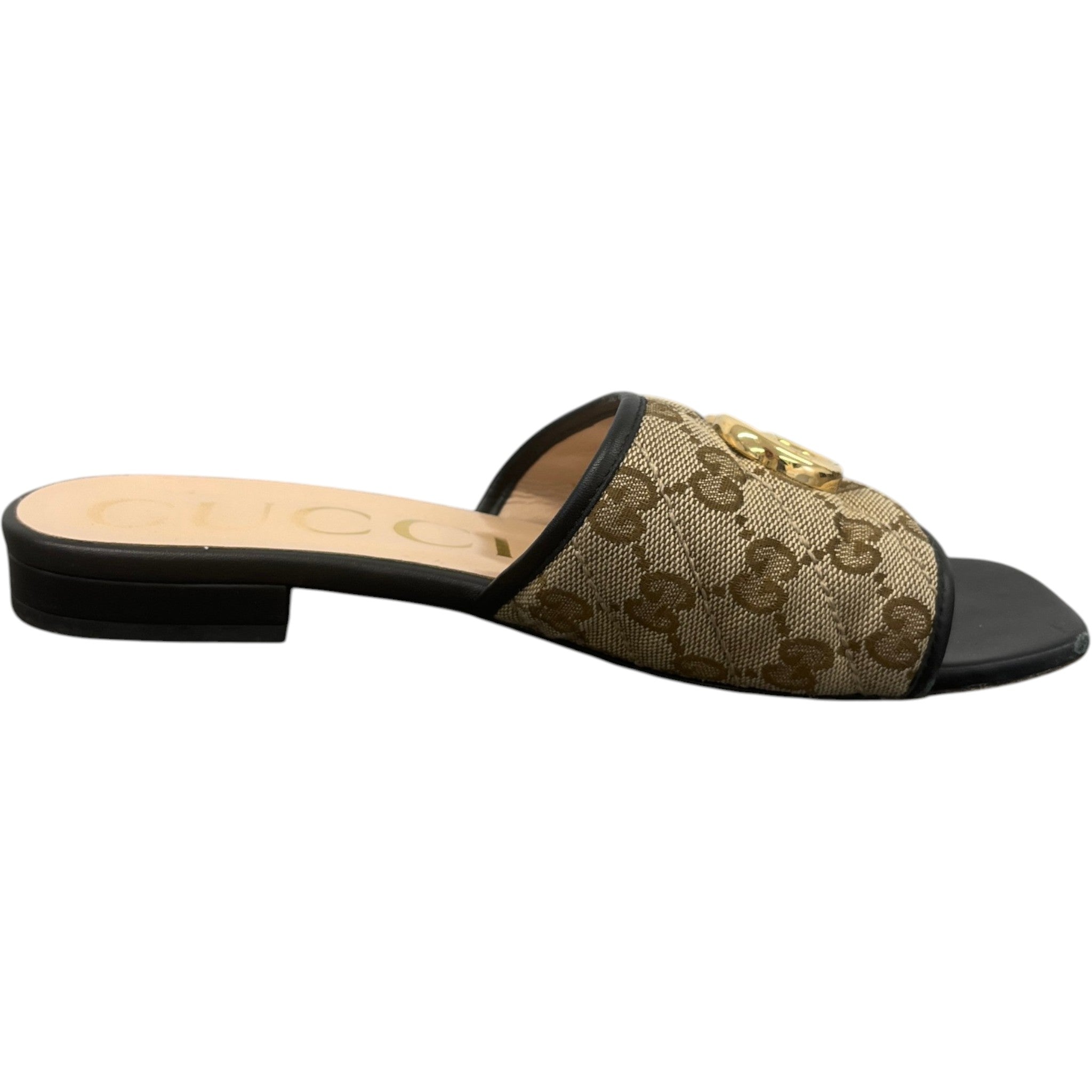 Women's Gg Marmont Sandals Beige Size EU 37.5 / UK 4.5