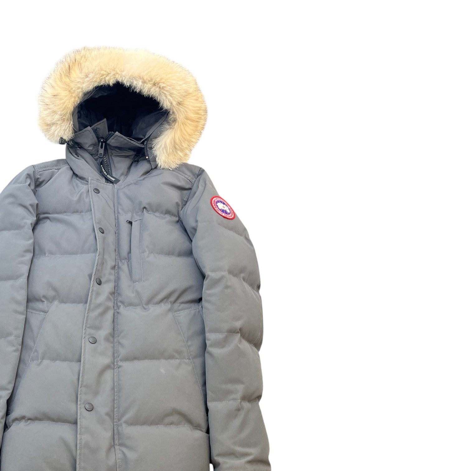 Men's Carson Graphite Down Jacket Grey Size S