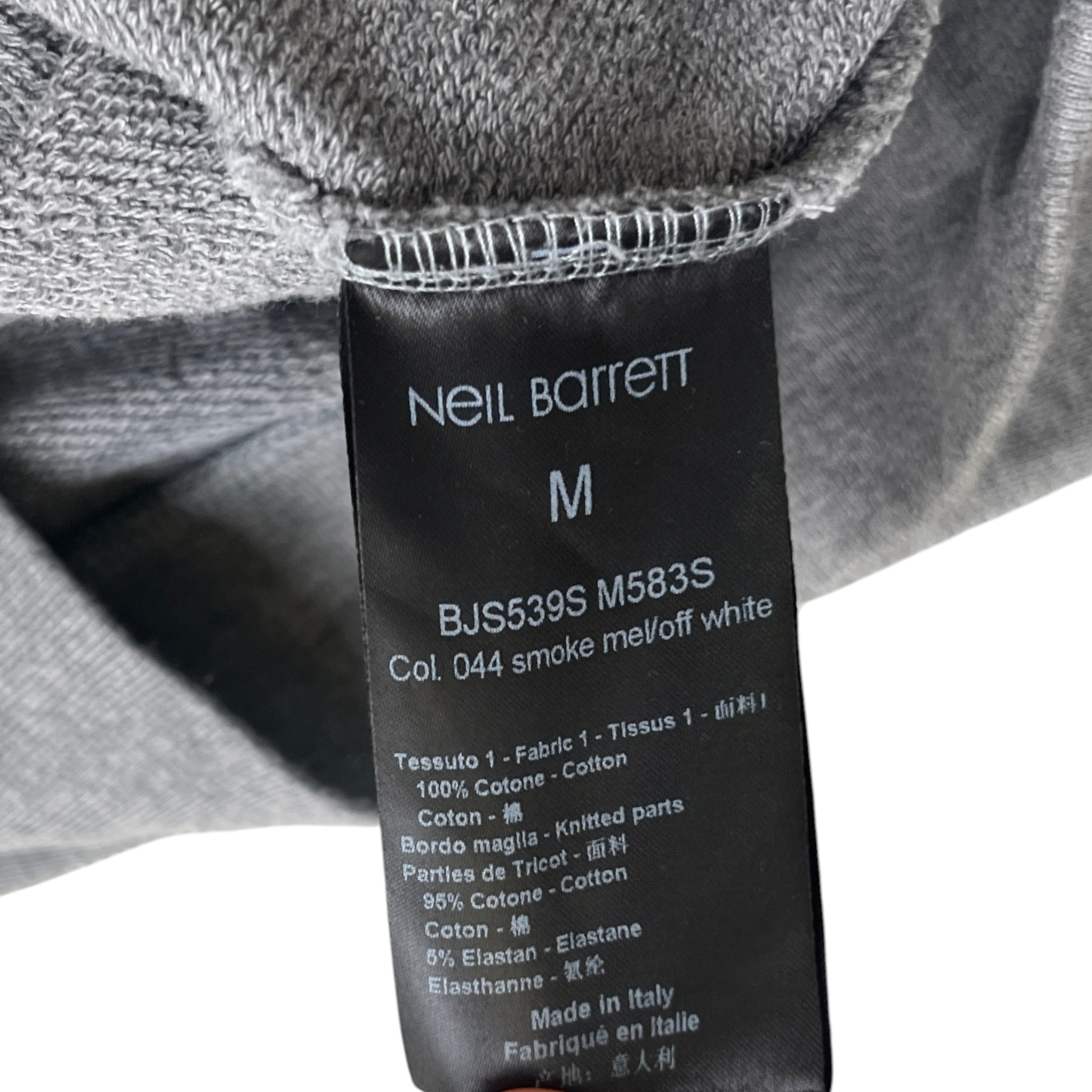 Men's Triple Lighting Bolt Logo Hoodie Grey Size M