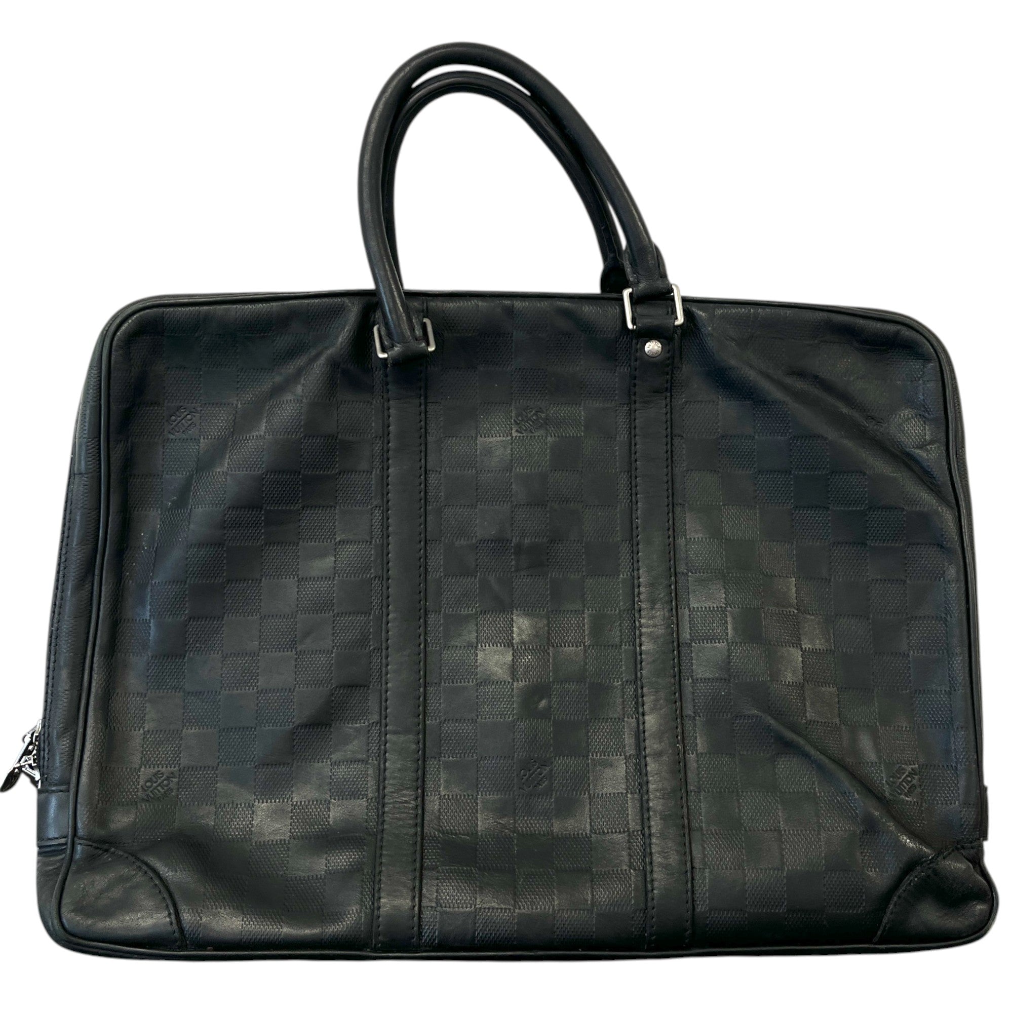 Men's Damier Infini Porte-Documents Voyage Pm Bag Black