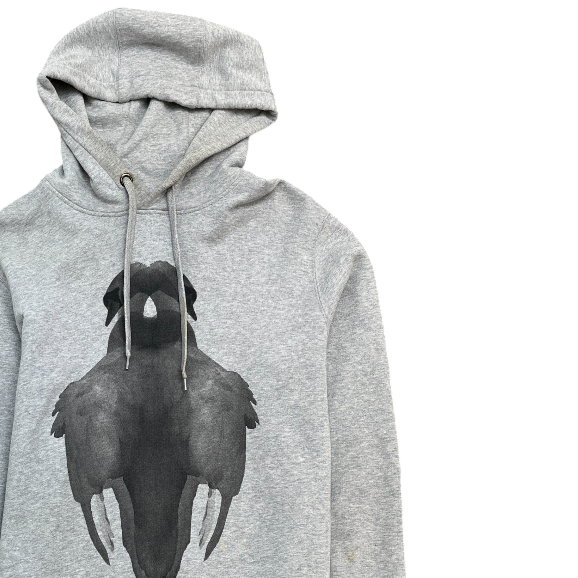 Men's Double Swan Hoodie Grey Size S