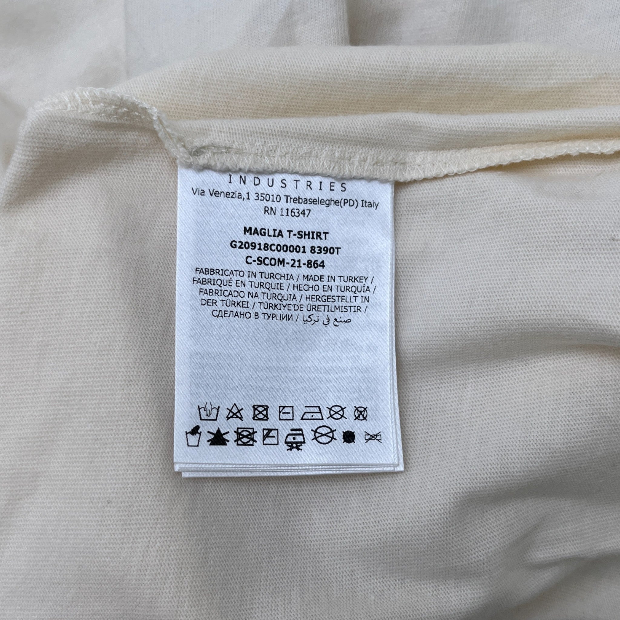 Men's Maglia T-Shirt Cream Size L