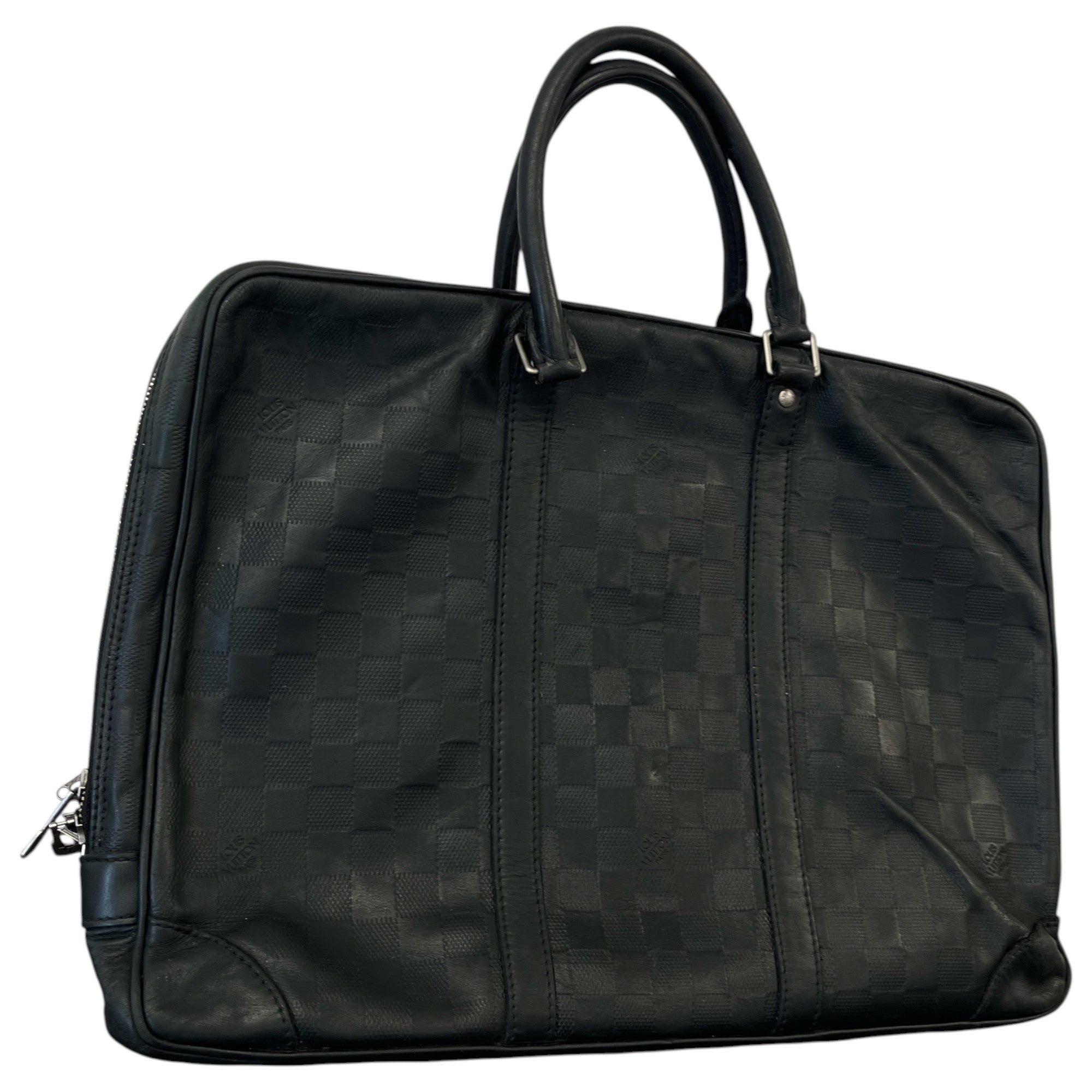 Men's Damier Infini Porte-Documents Voyage Pm Bag Black