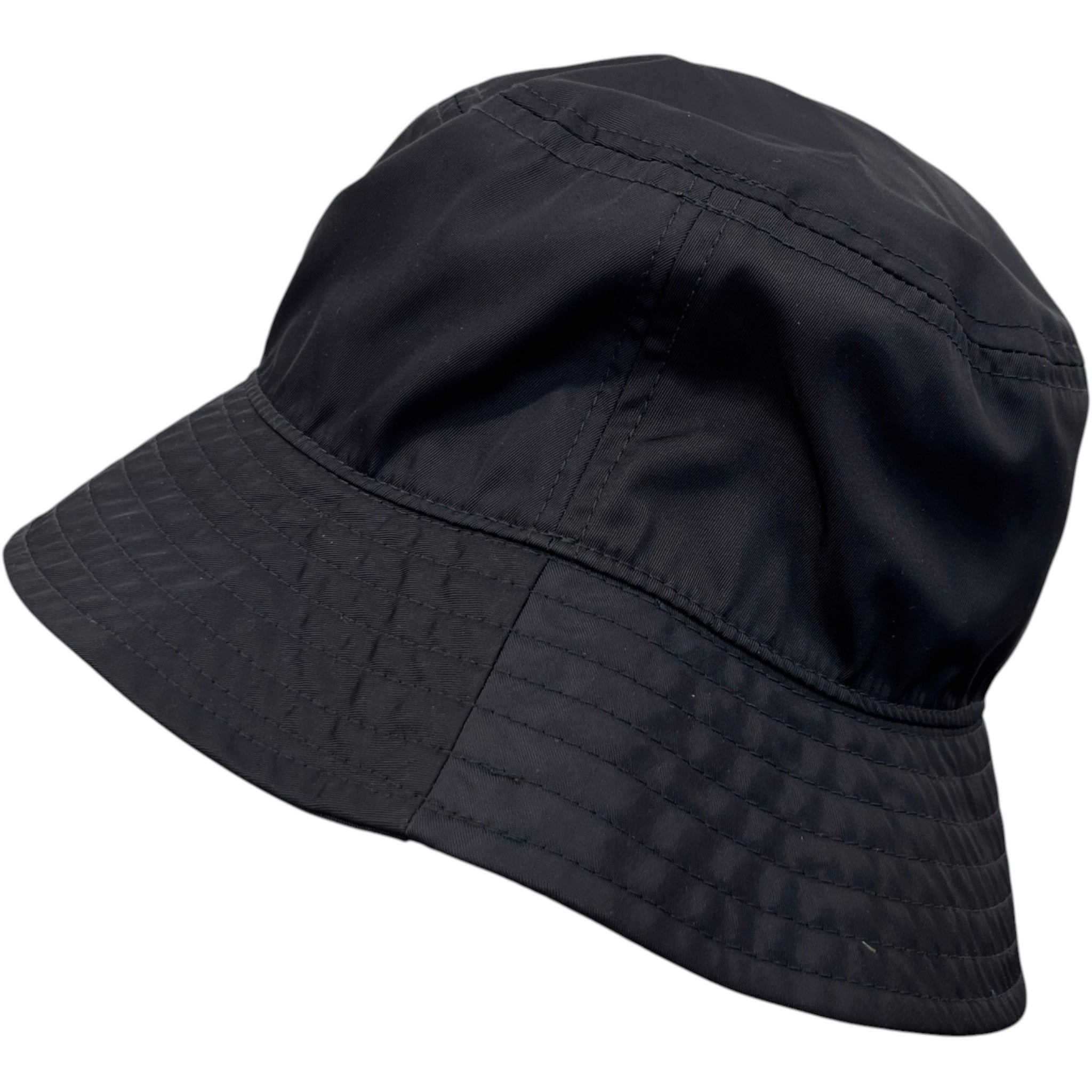 Men's Logo Patch Bucket Hat Black