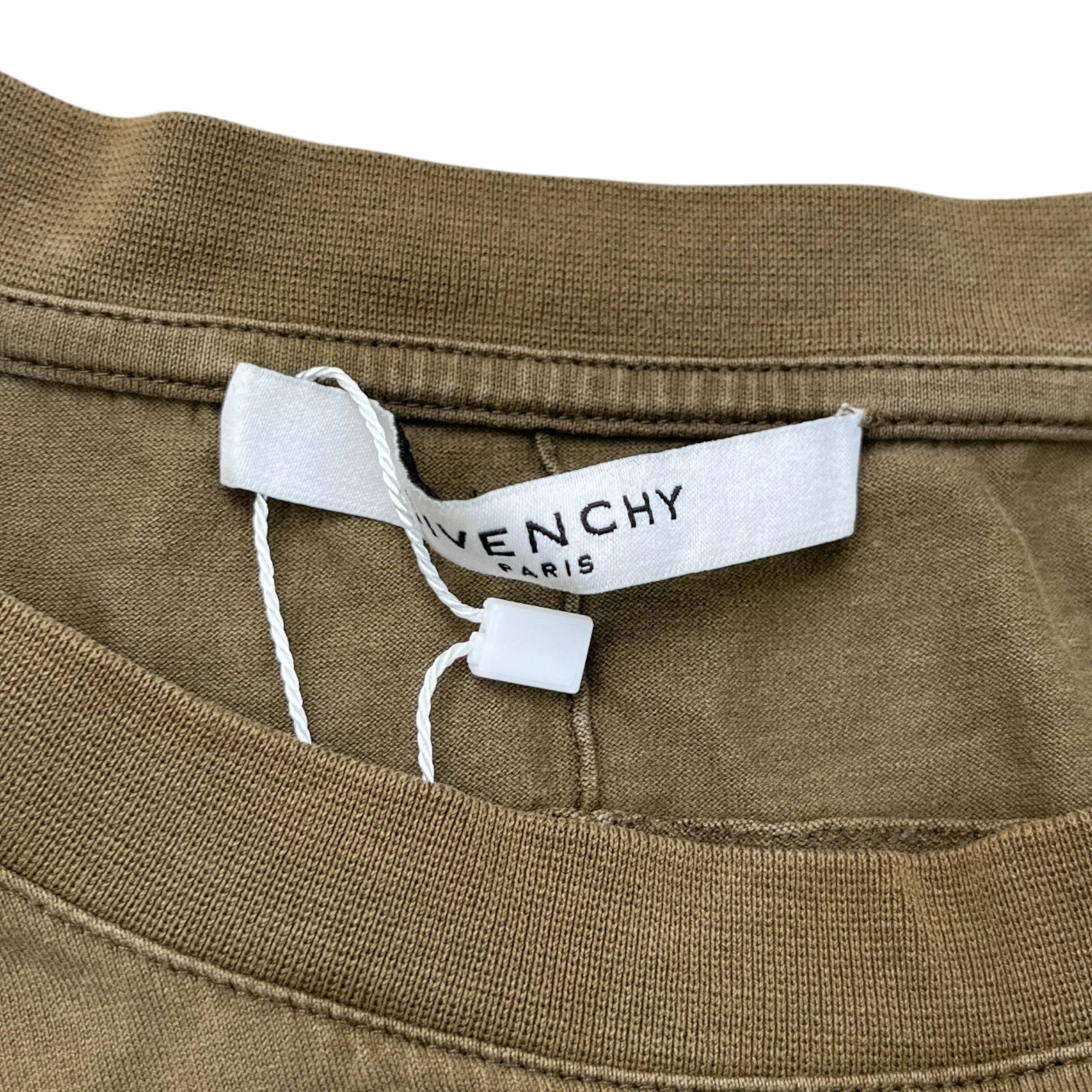 Men's Striped T-Shirt Khaki Size XXL