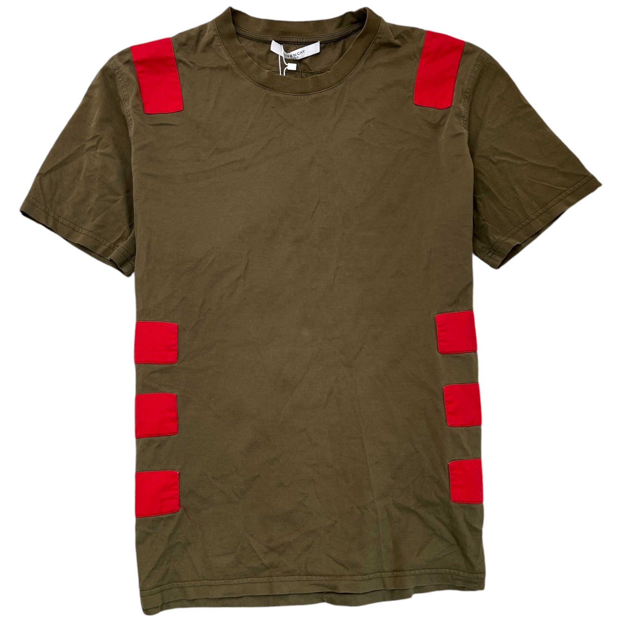 Men's Striped T-Shirt Khaki Size XXL