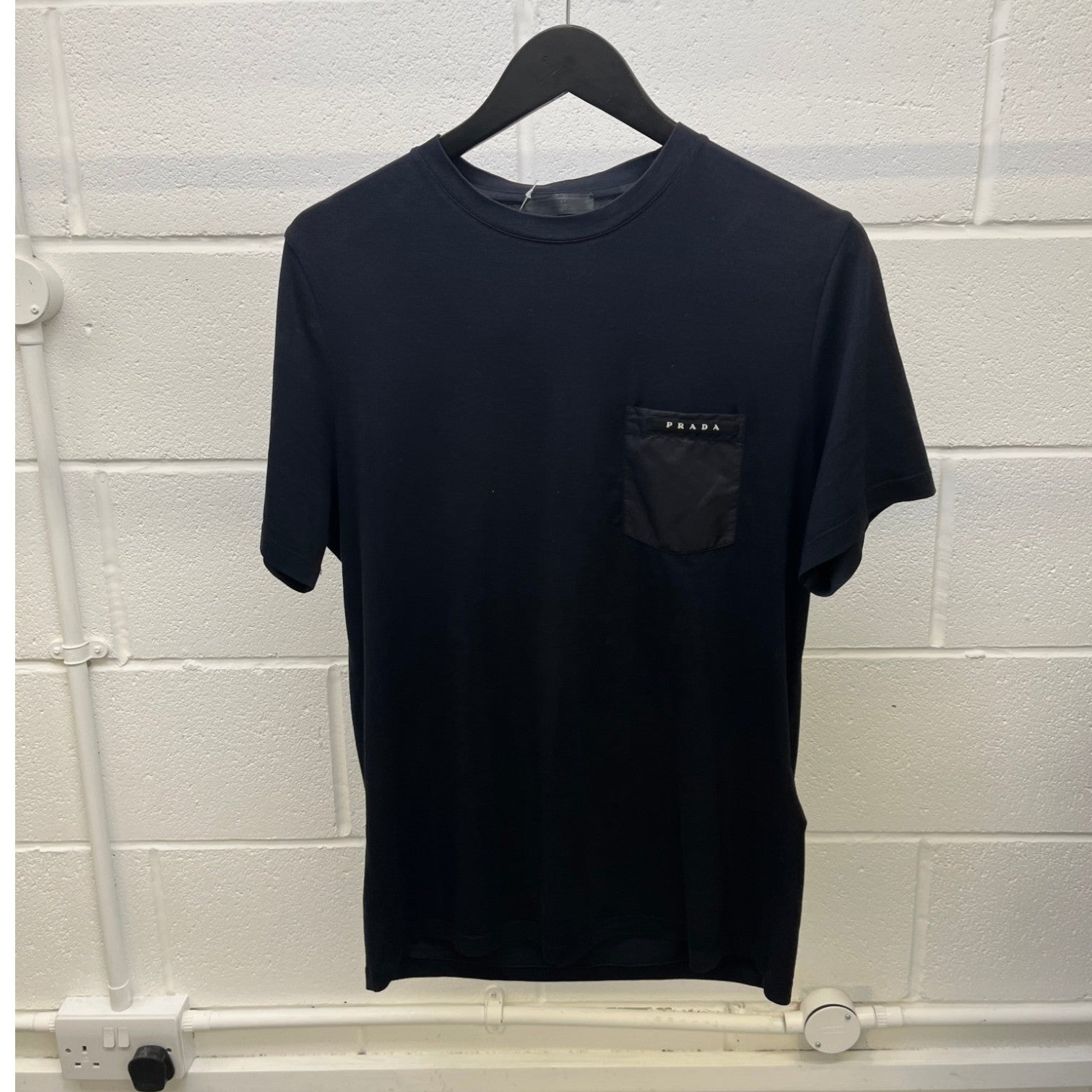 Men's Re-Nylon Pocket Logo T-Shirt Black Size S