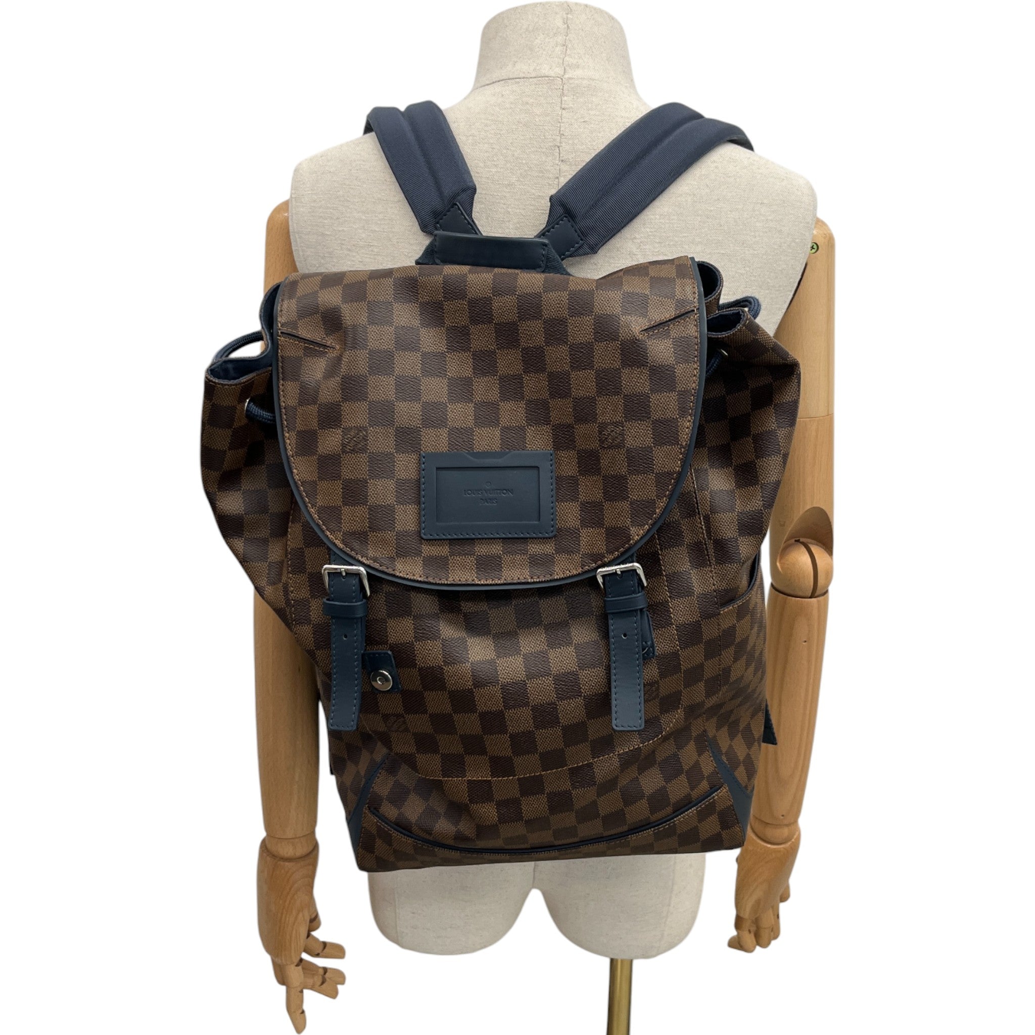 Men's Damier Ebene Runner Backpack Brown