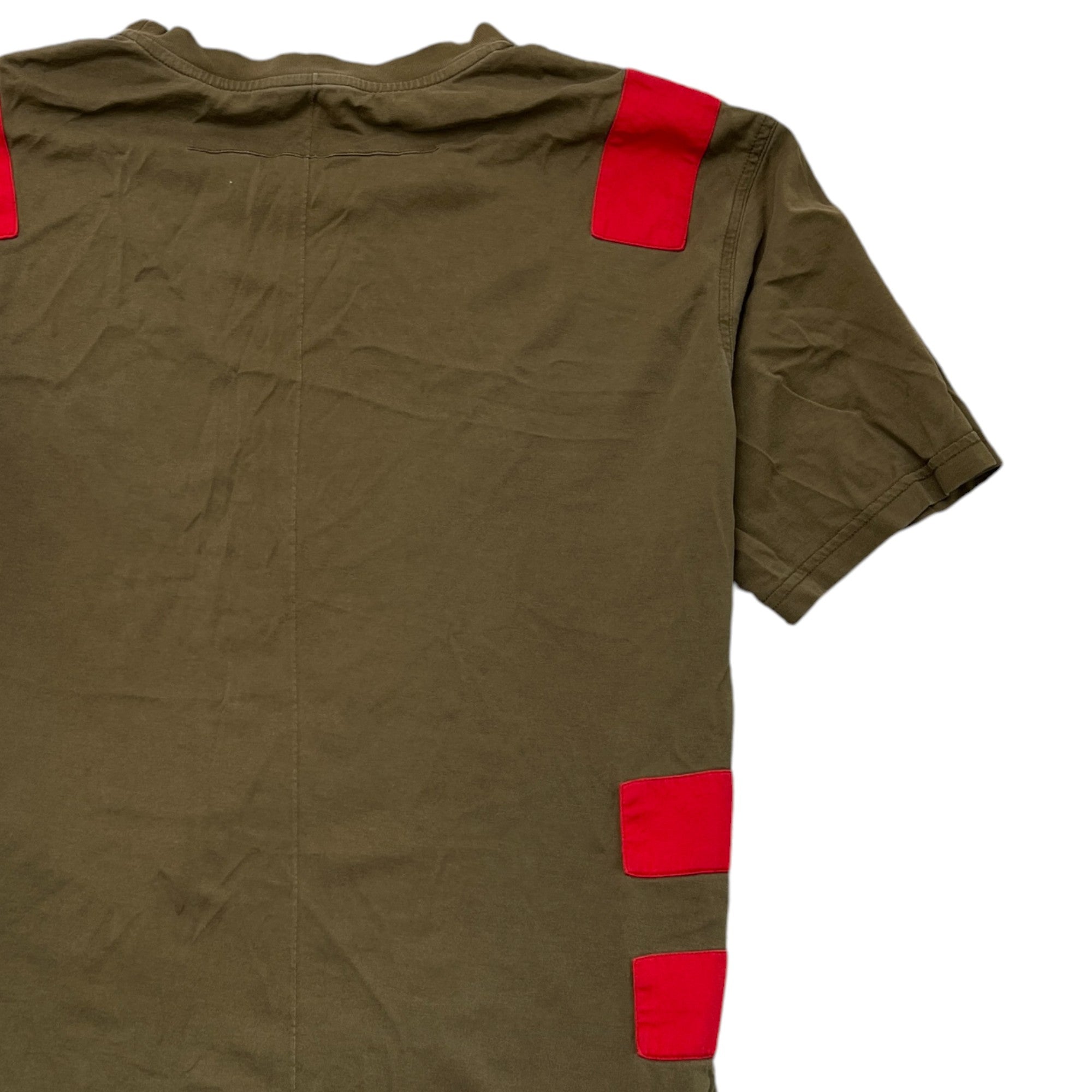 Men's Striped T-Shirt Khaki Size XXL