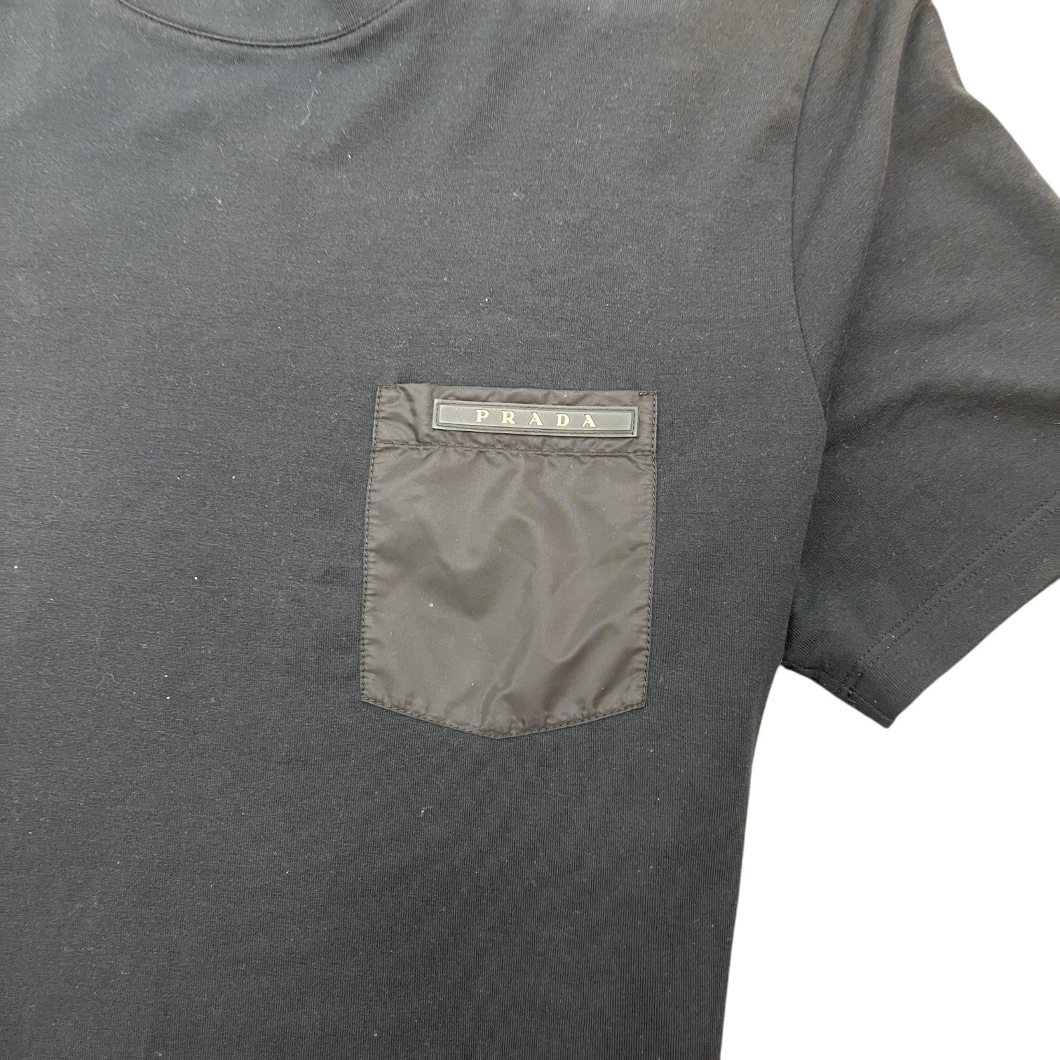 Men's Re-Nylon Pocket Logo T-Shirt Black Size S