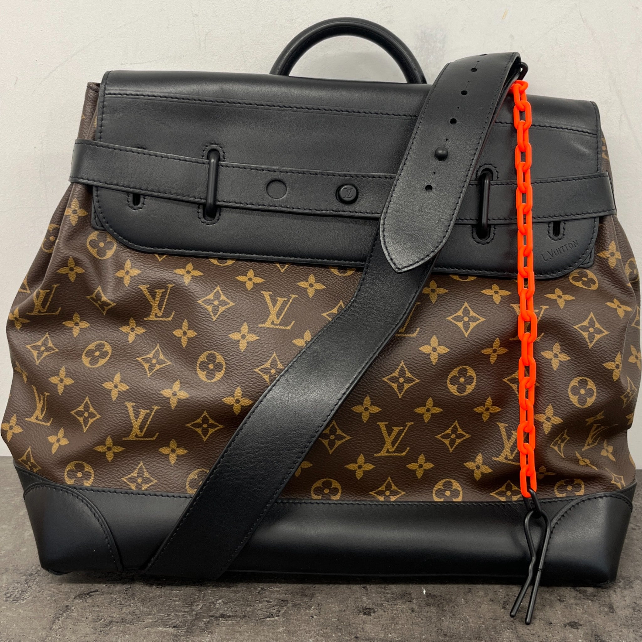 Men's Monogram Steamer Bag Brown