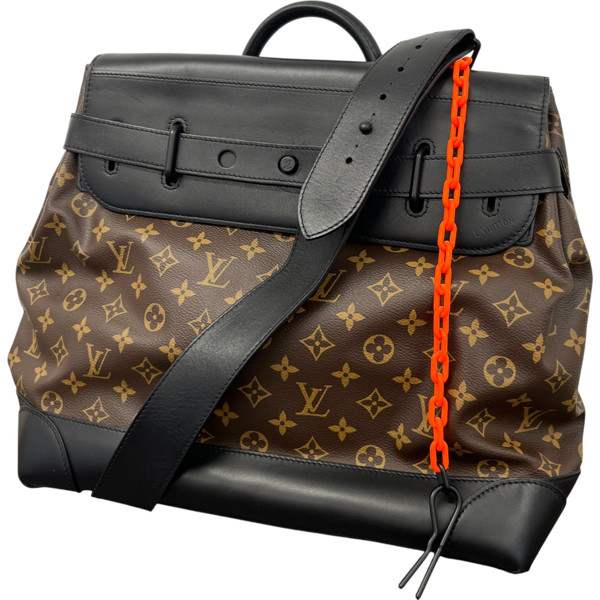 Men's Monogram Steamer Bag Brown