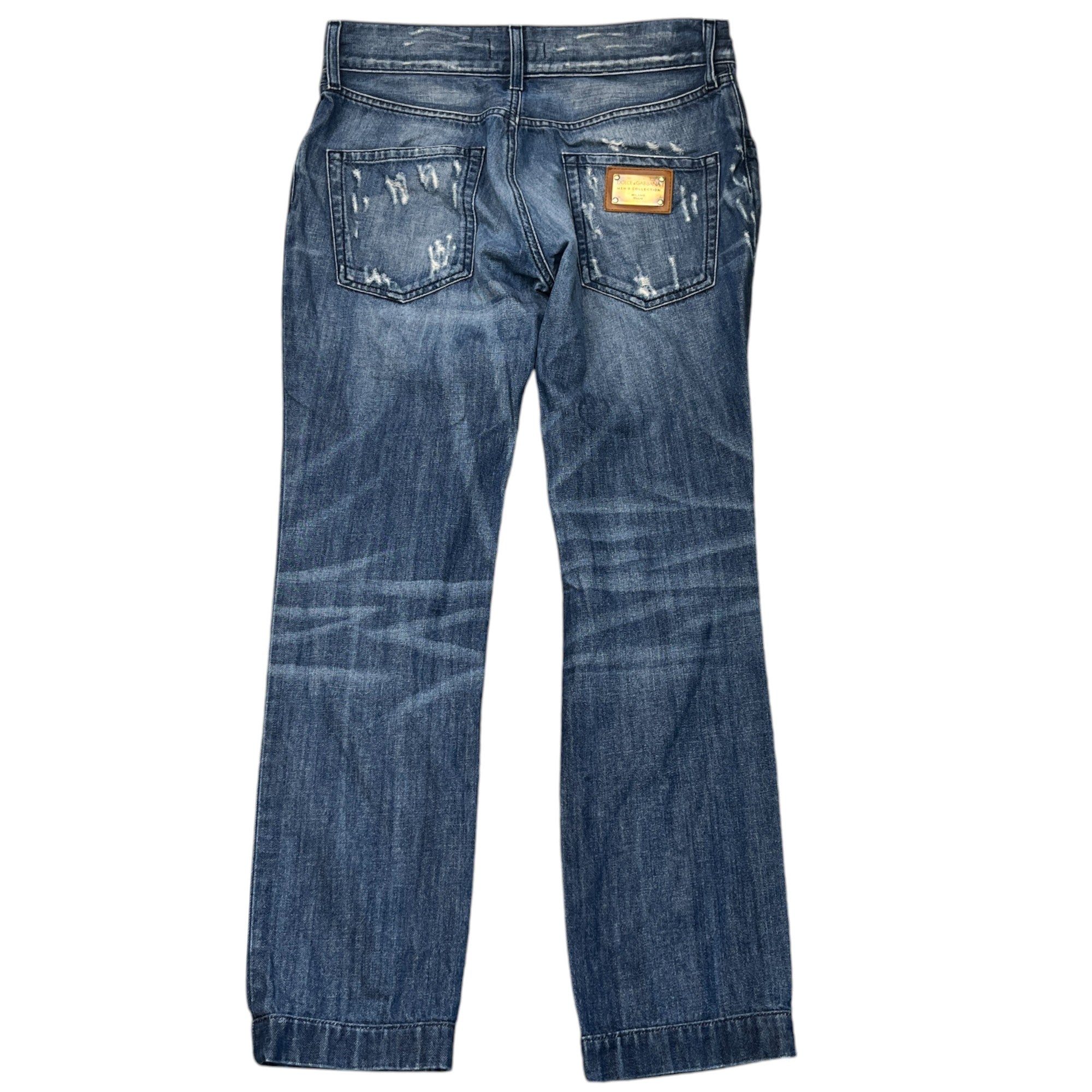 Men's Plaque Logo Jeans Blue Size IT 46 / UK 30