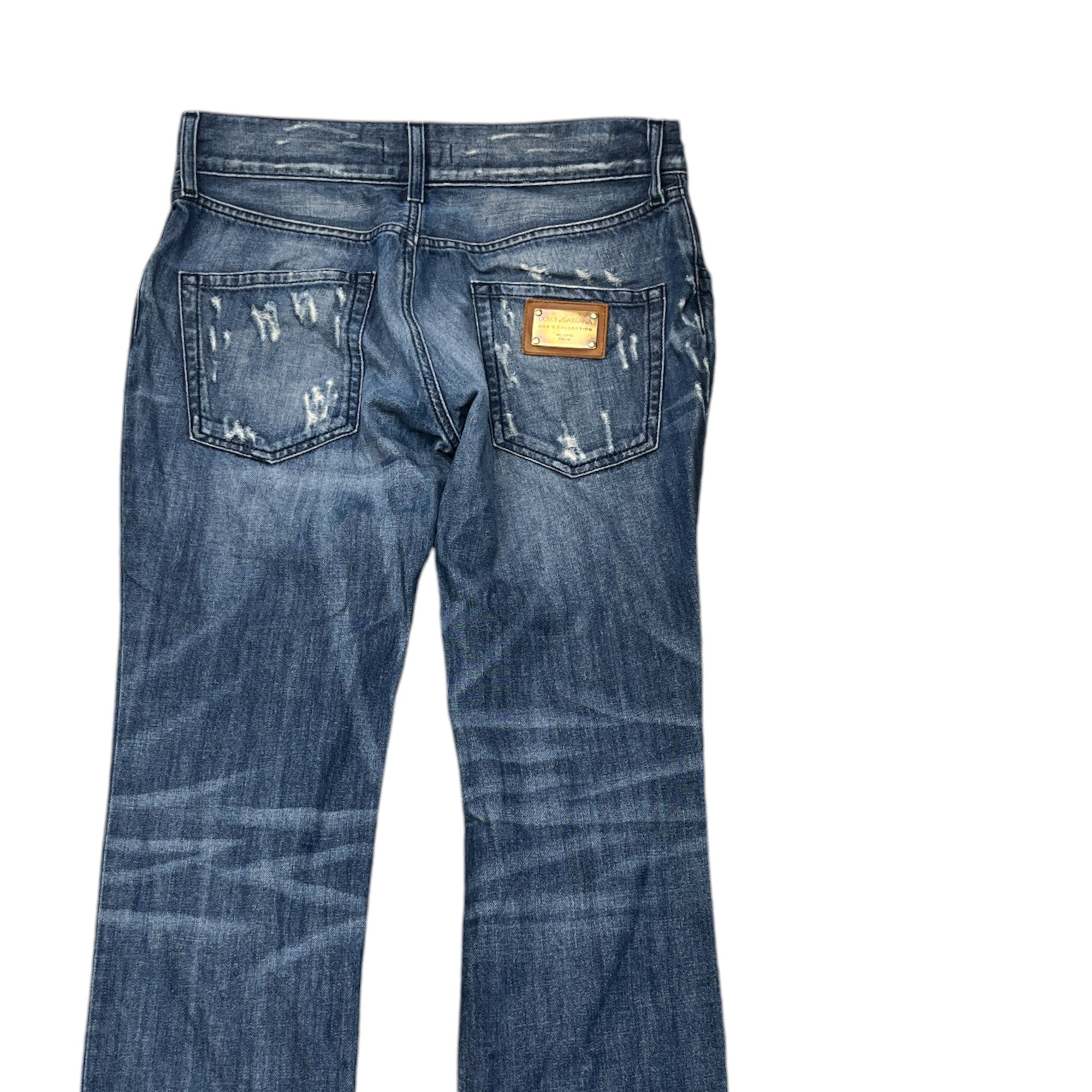 Men's Plaque Logo Jeans Blue Size IT 46 / UK 30