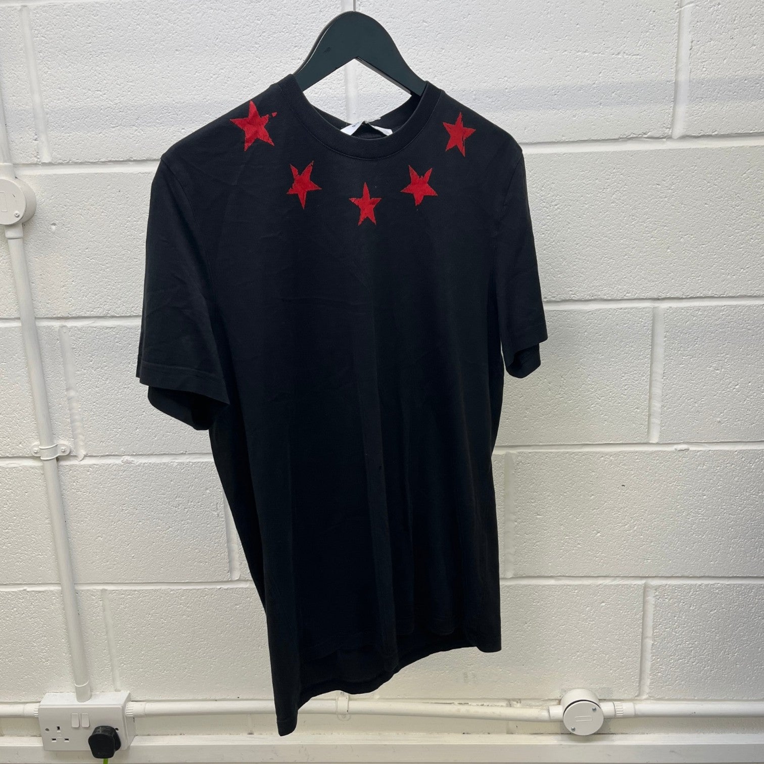 Men's Star Logo T-Shirt Black Size M