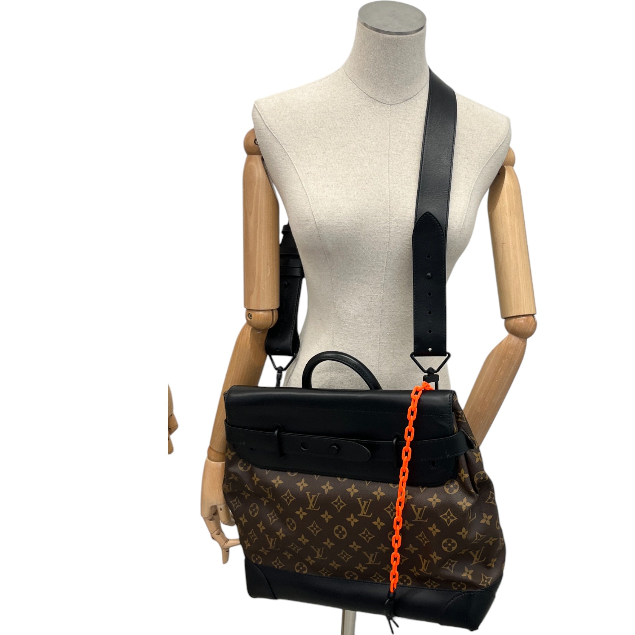 Men's Monogram Steamer Bag Brown