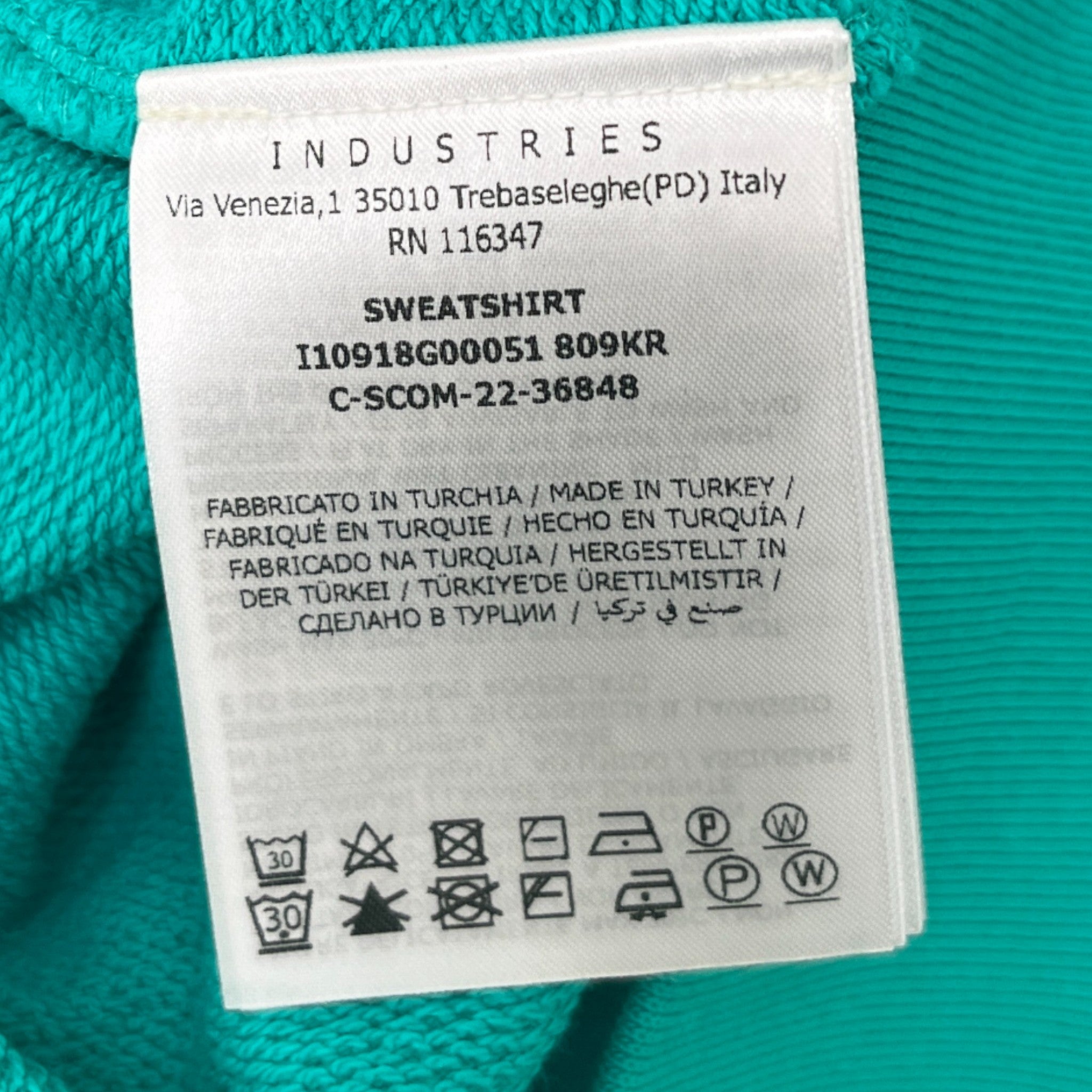 Men's Maglia Sweatshirt Green Size S