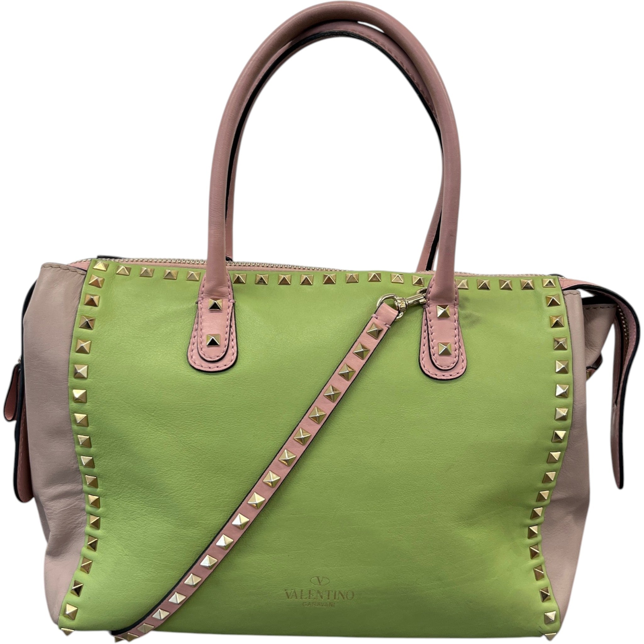 Women's Rockstud Pastel Tote Bag Pink