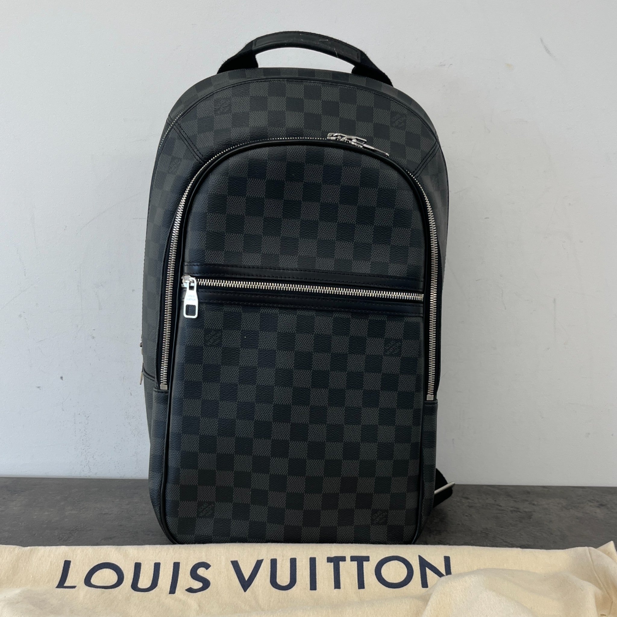 Men's Damier Graphite Michael Backpack Black