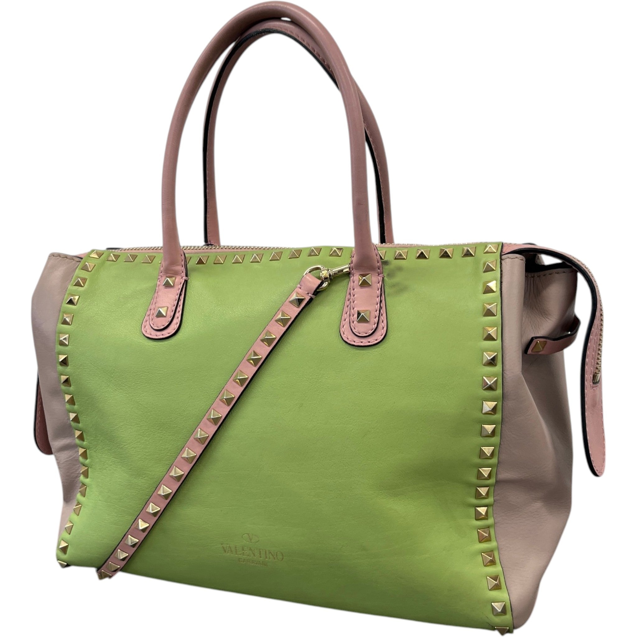 Women's Rockstud Pastel Tote Bag Pink