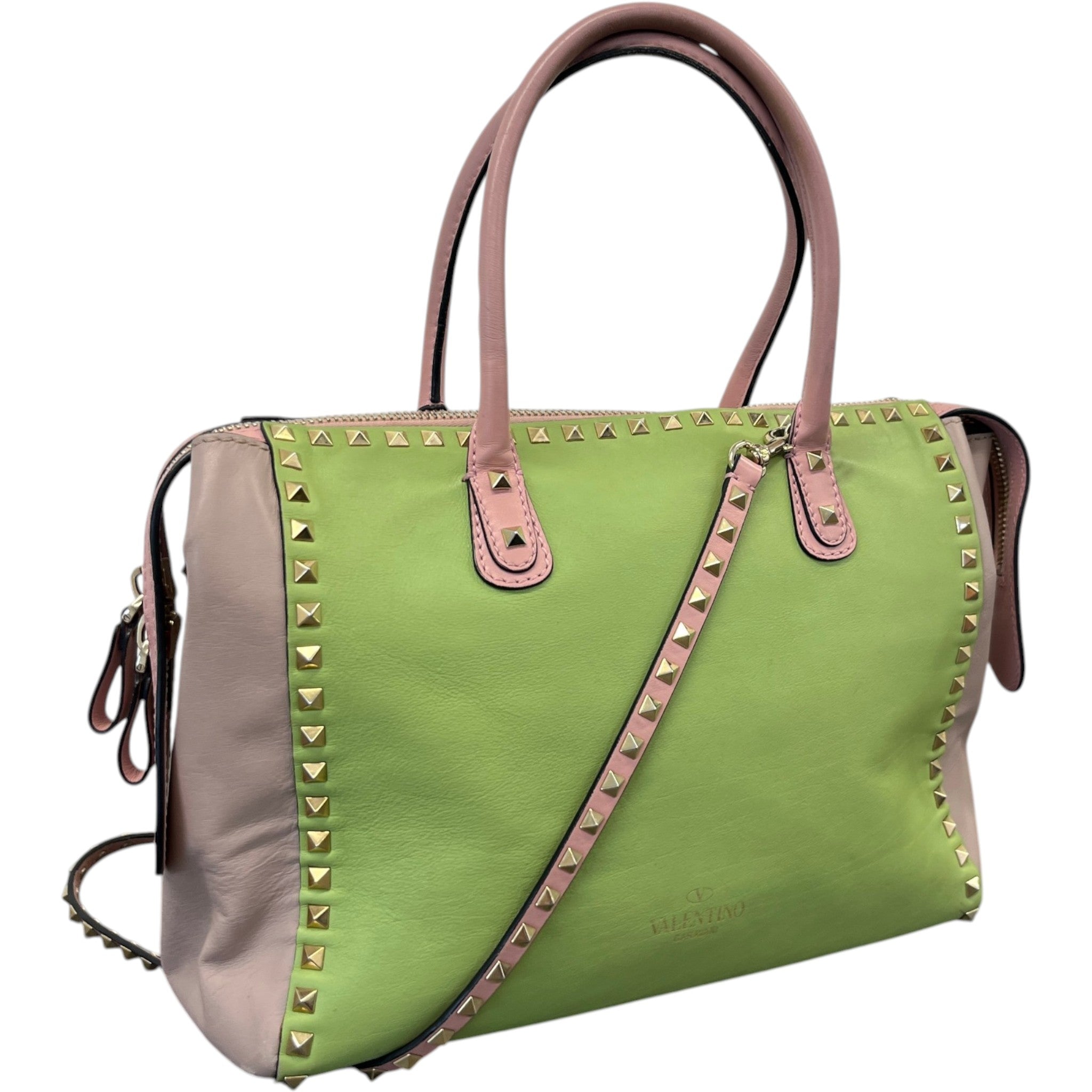 Women's Rockstud Pastel Tote Bag Pink