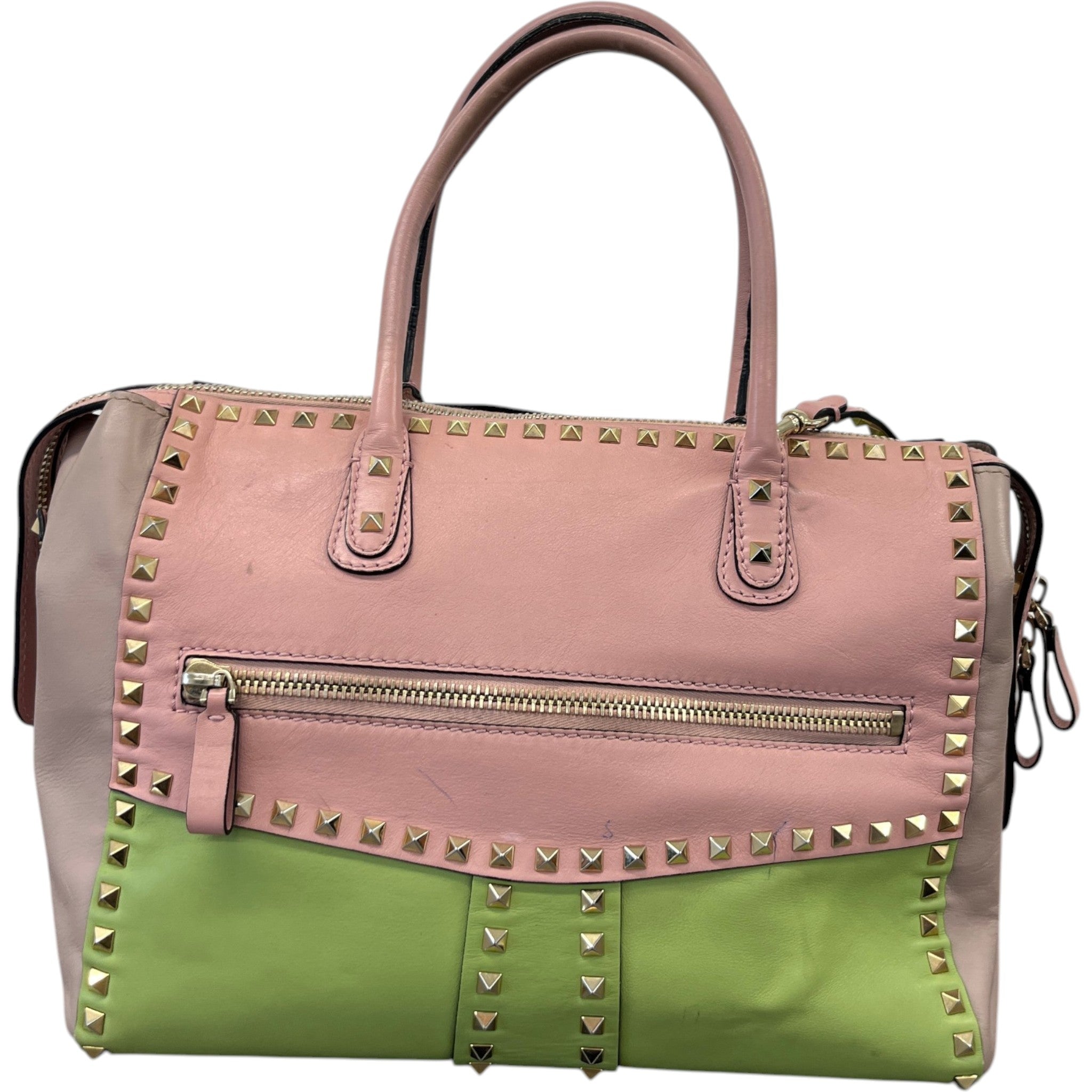 Women's Rockstud Pastel Tote Bag Pink