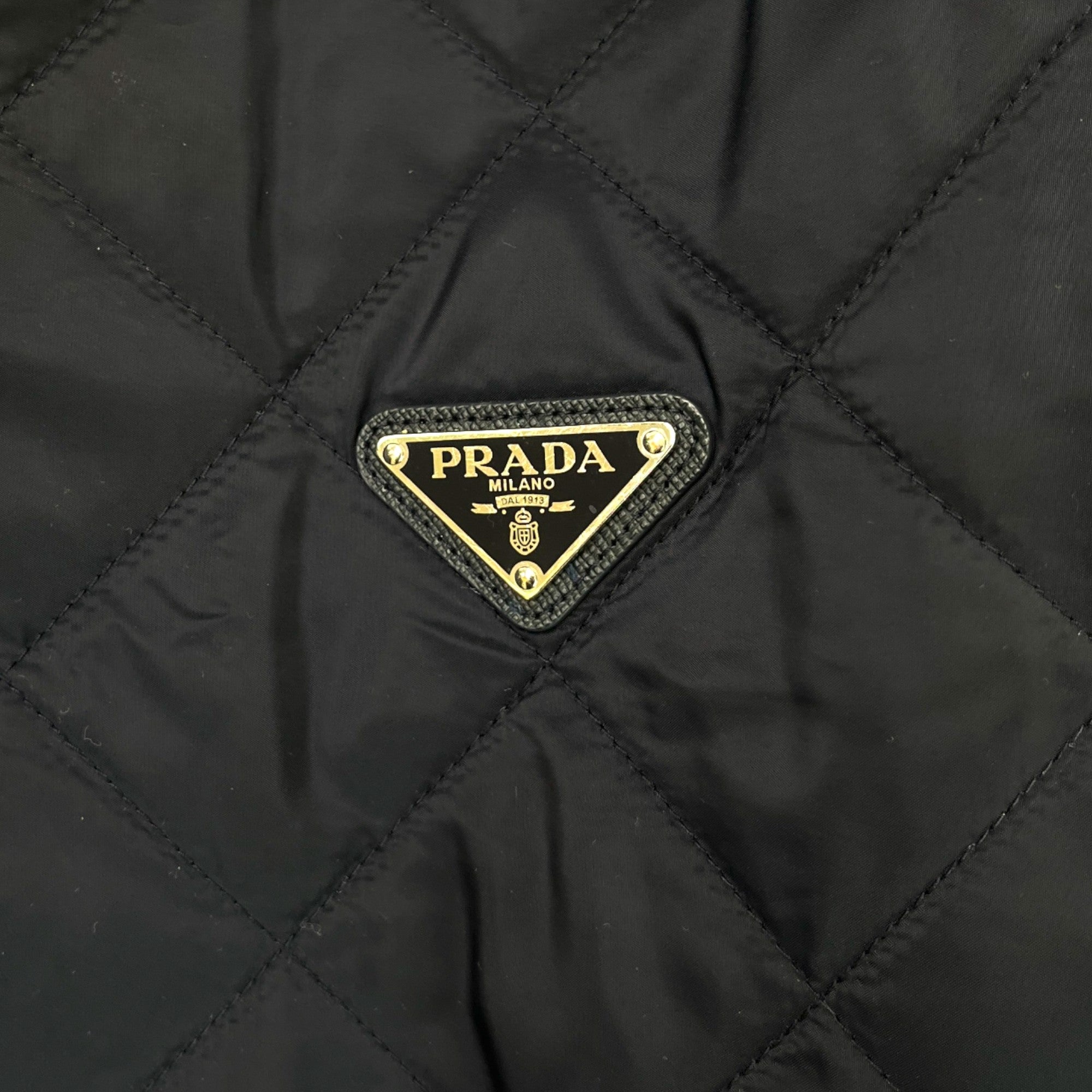 Men's Plaque Logo Down Jacket Navy Size IT 50 / L