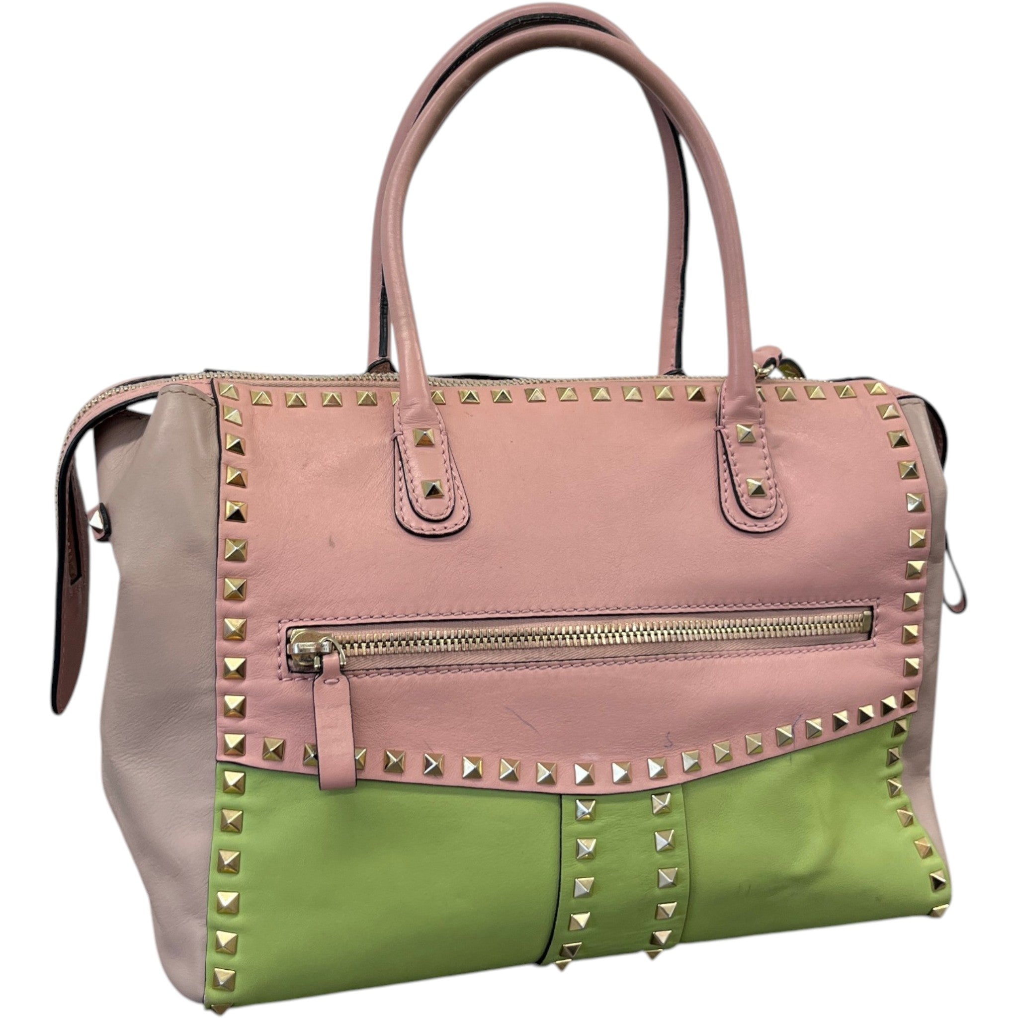 Women's Rockstud Pastel Tote Bag Pink