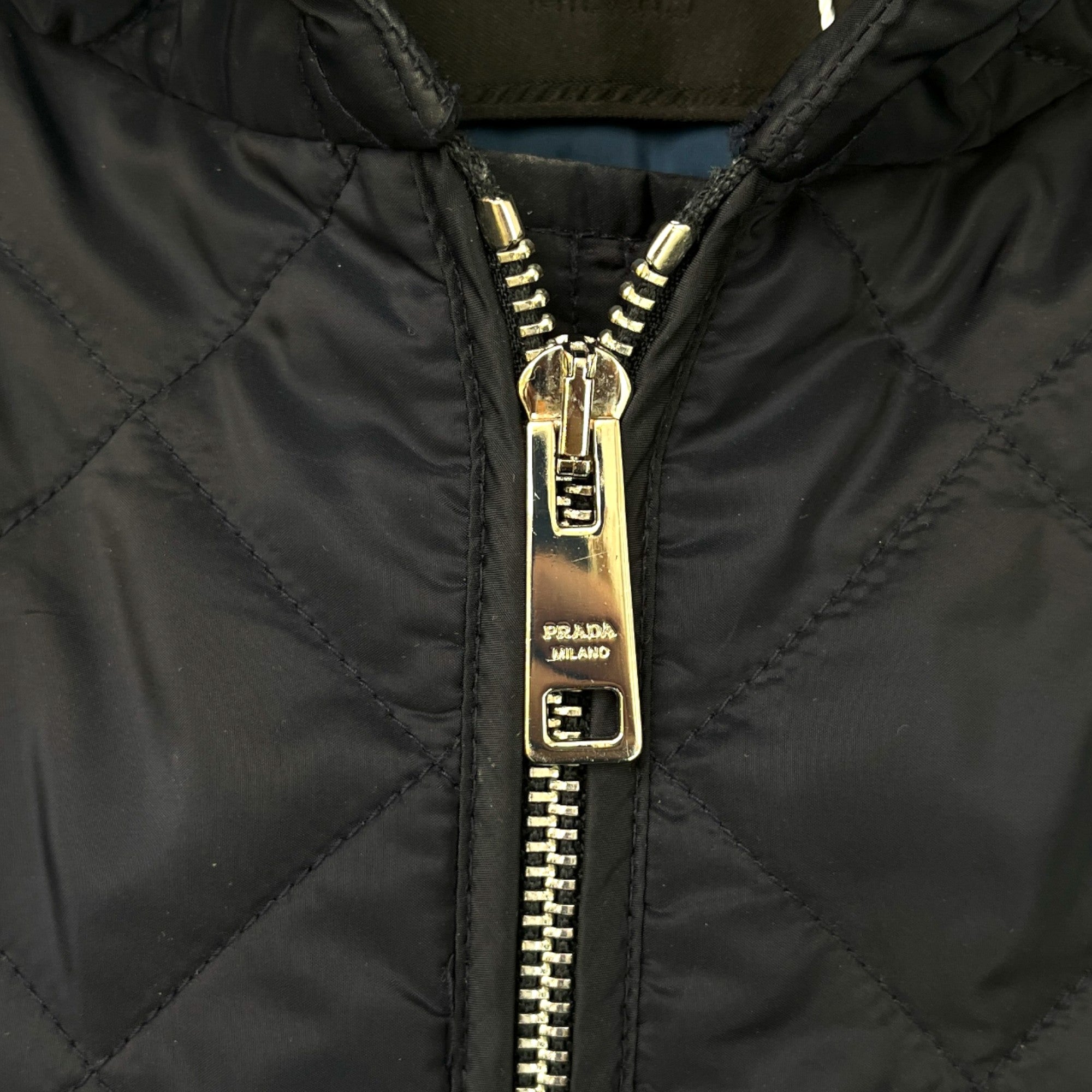 Men's Plaque Logo Down Jacket Navy Size IT 50 / L