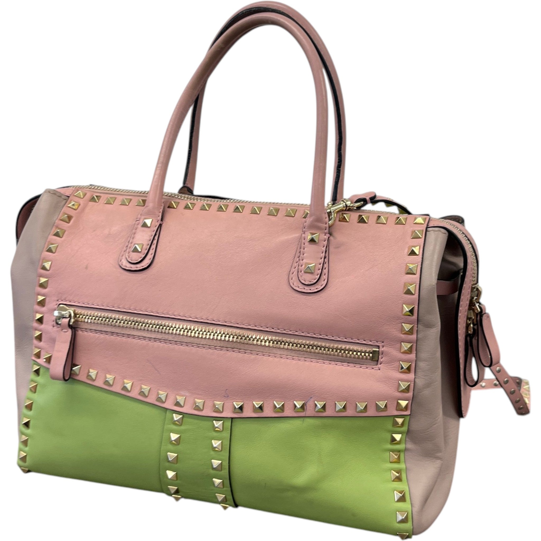 Women's Rockstud Pastel Tote Bag Pink