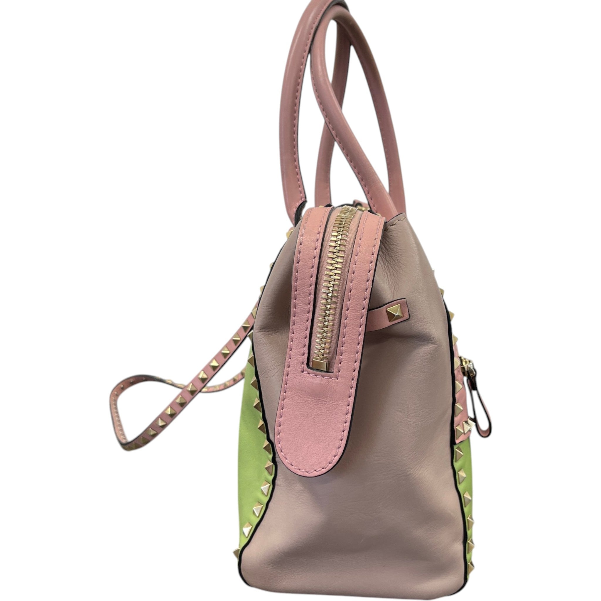Women's Rockstud Pastel Tote Bag Pink