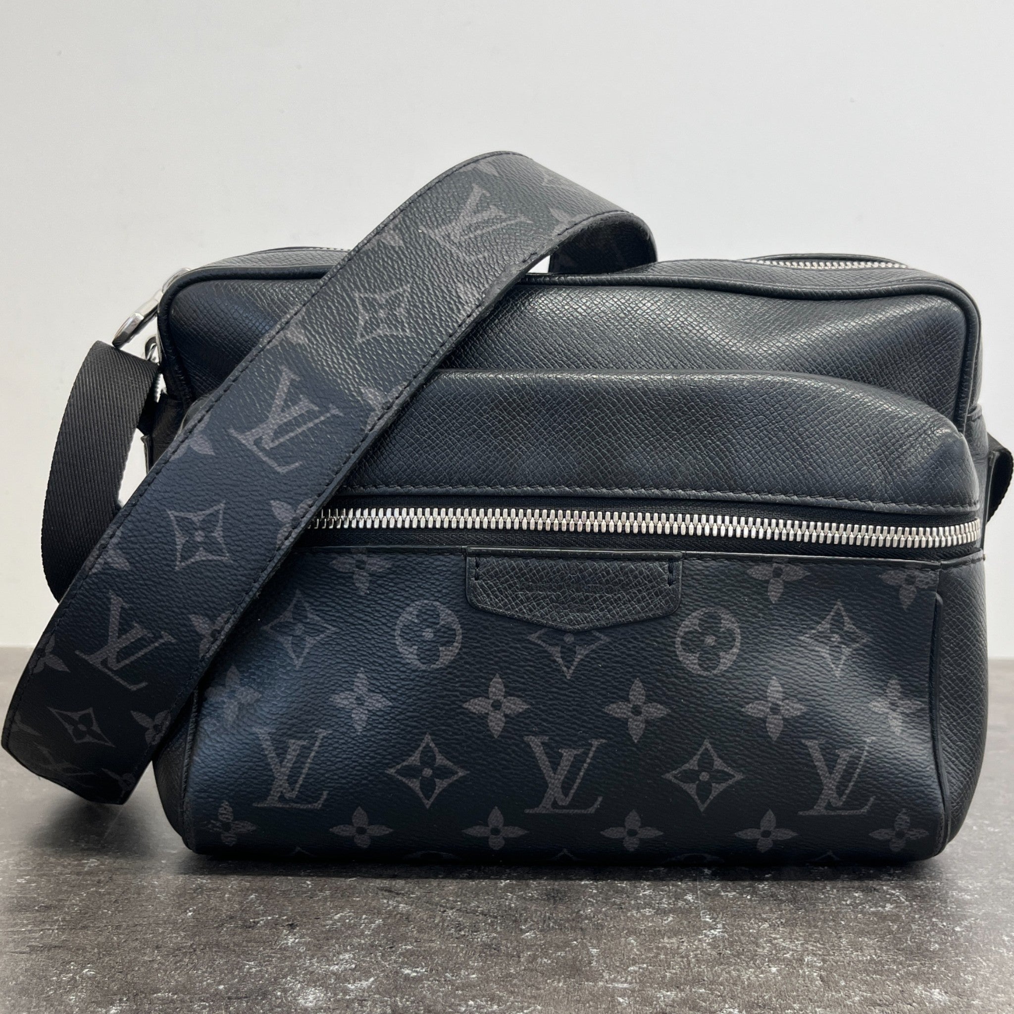 Men's Monogram Outdoor Messenger Bag Beige