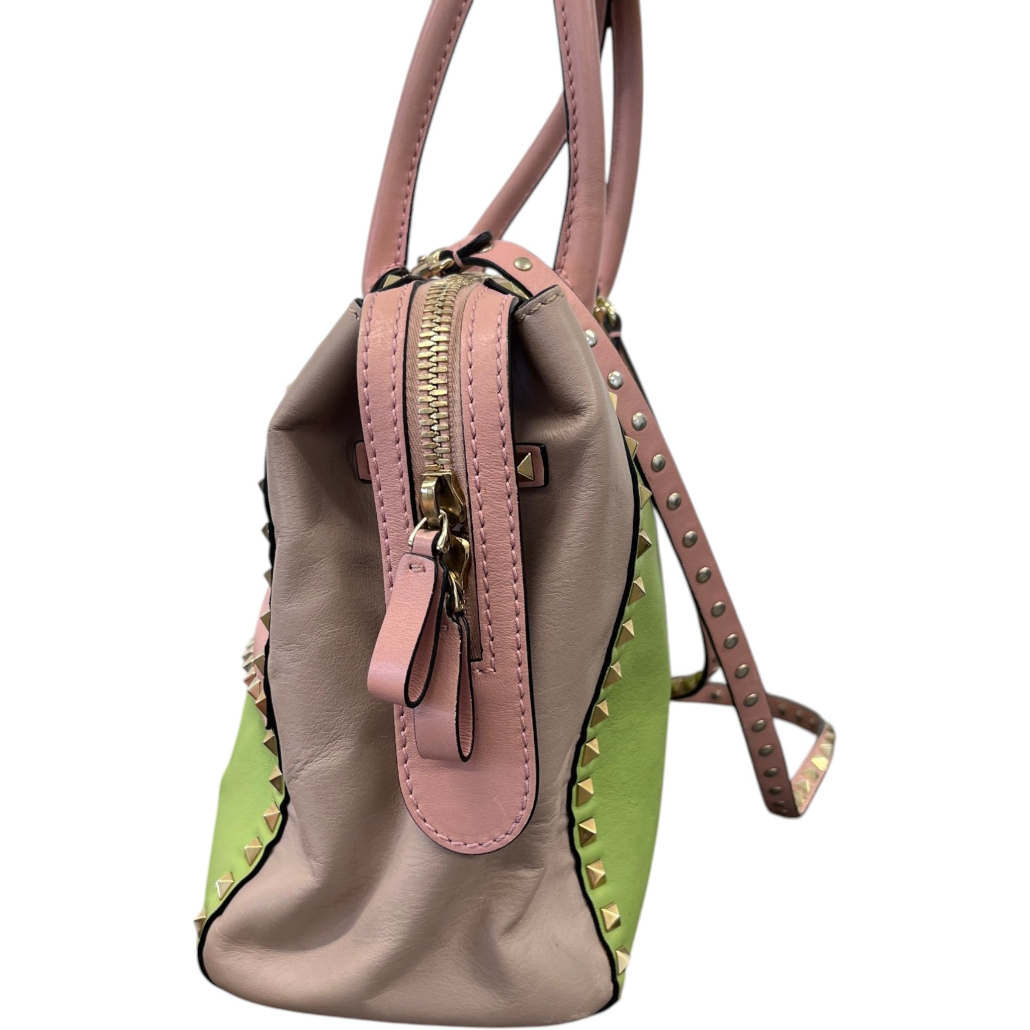 Women's Rockstud Pastel Tote Bag Pink