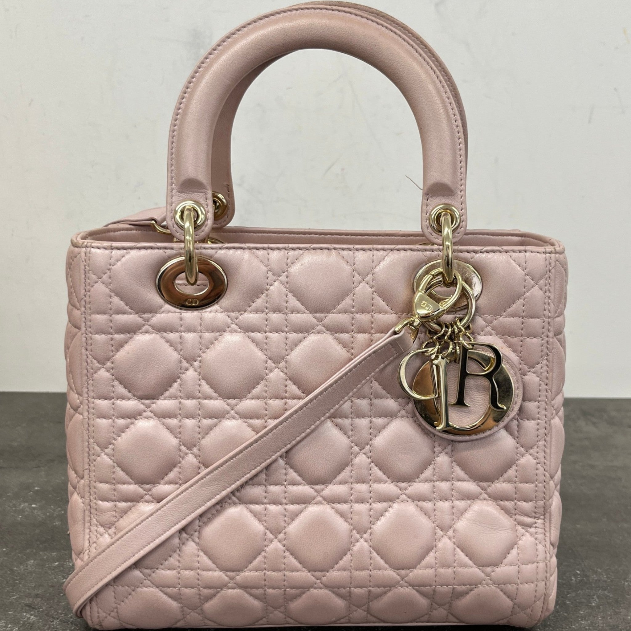 Women's Medium Lady Dior Bag Pink