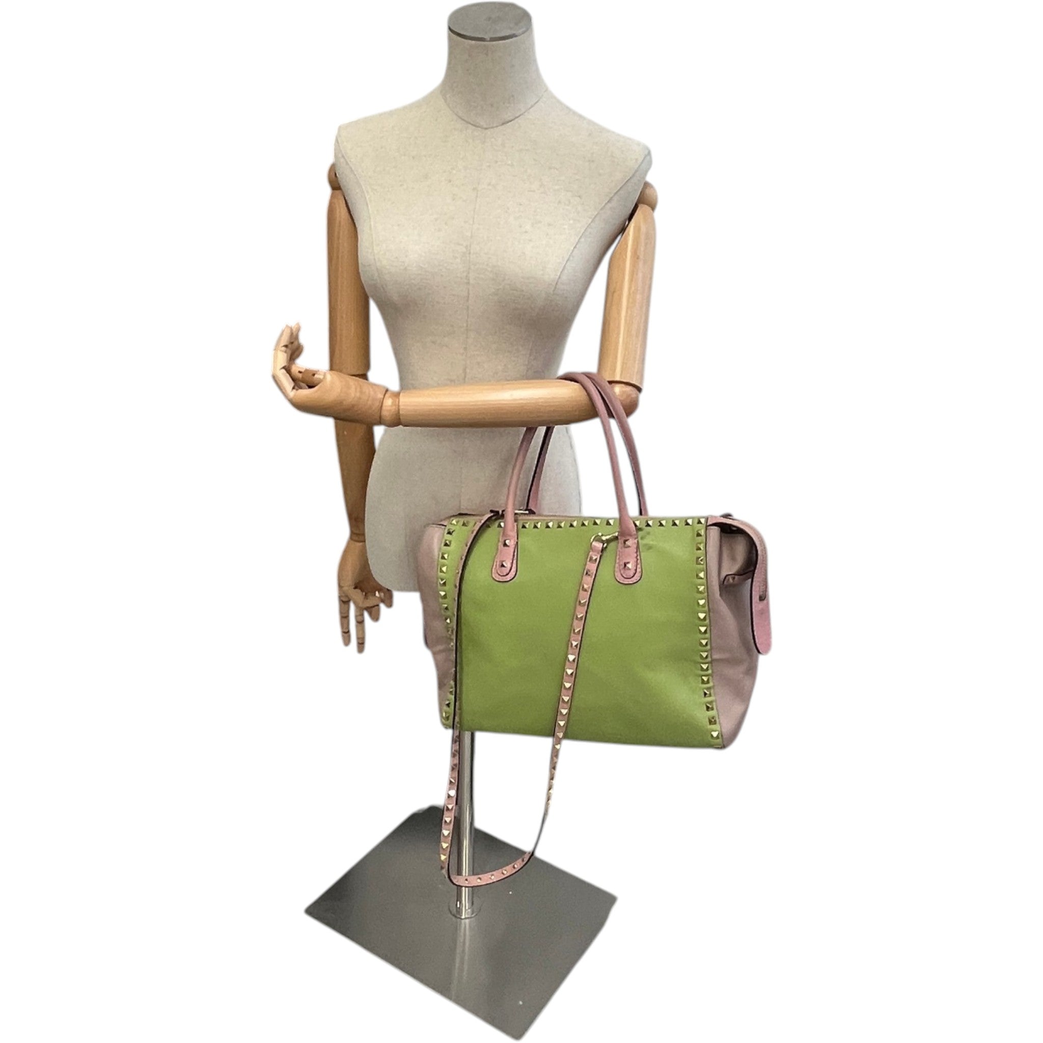 Women's Rockstud Pastel Tote Bag Pink