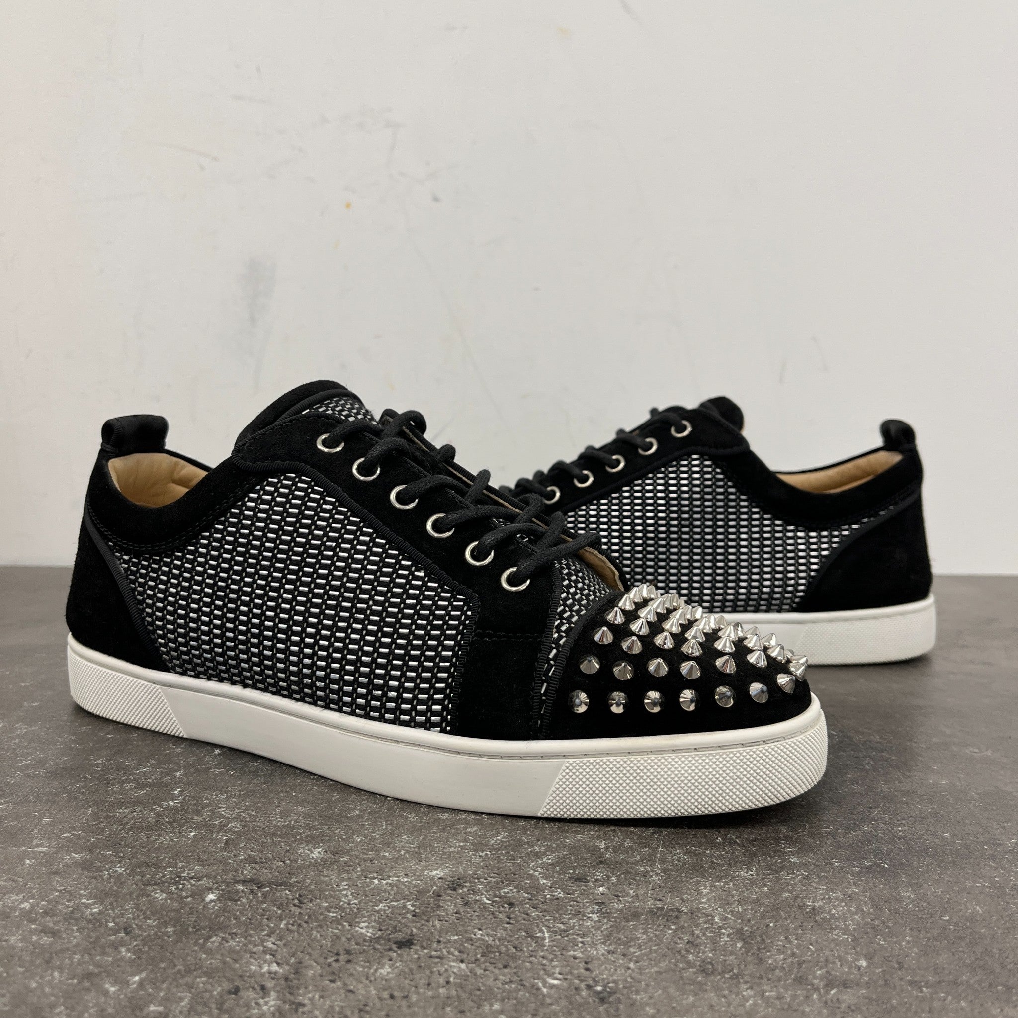 Men's Louis Junior Spikes Flat Low Trainers Black Size EU 42.5 / UK 8.5