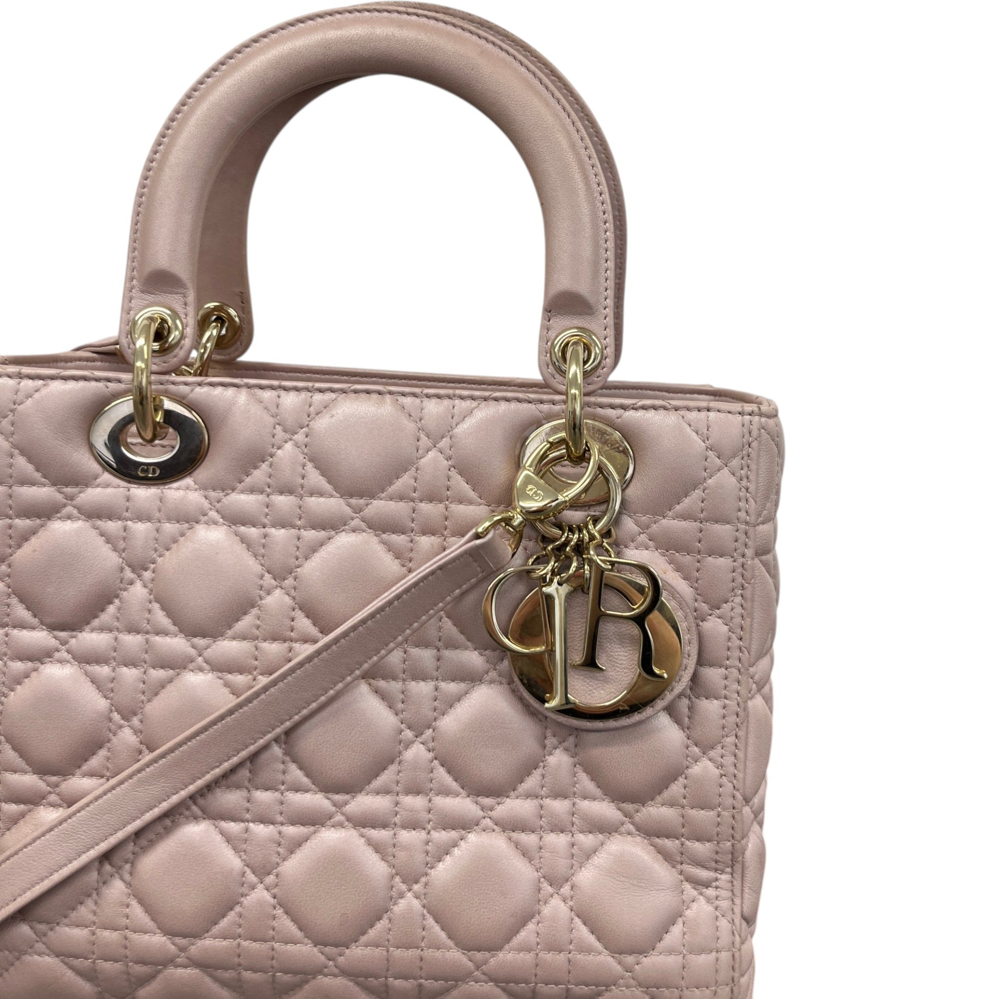 Women's Medium Lady Dior Bag Pink
