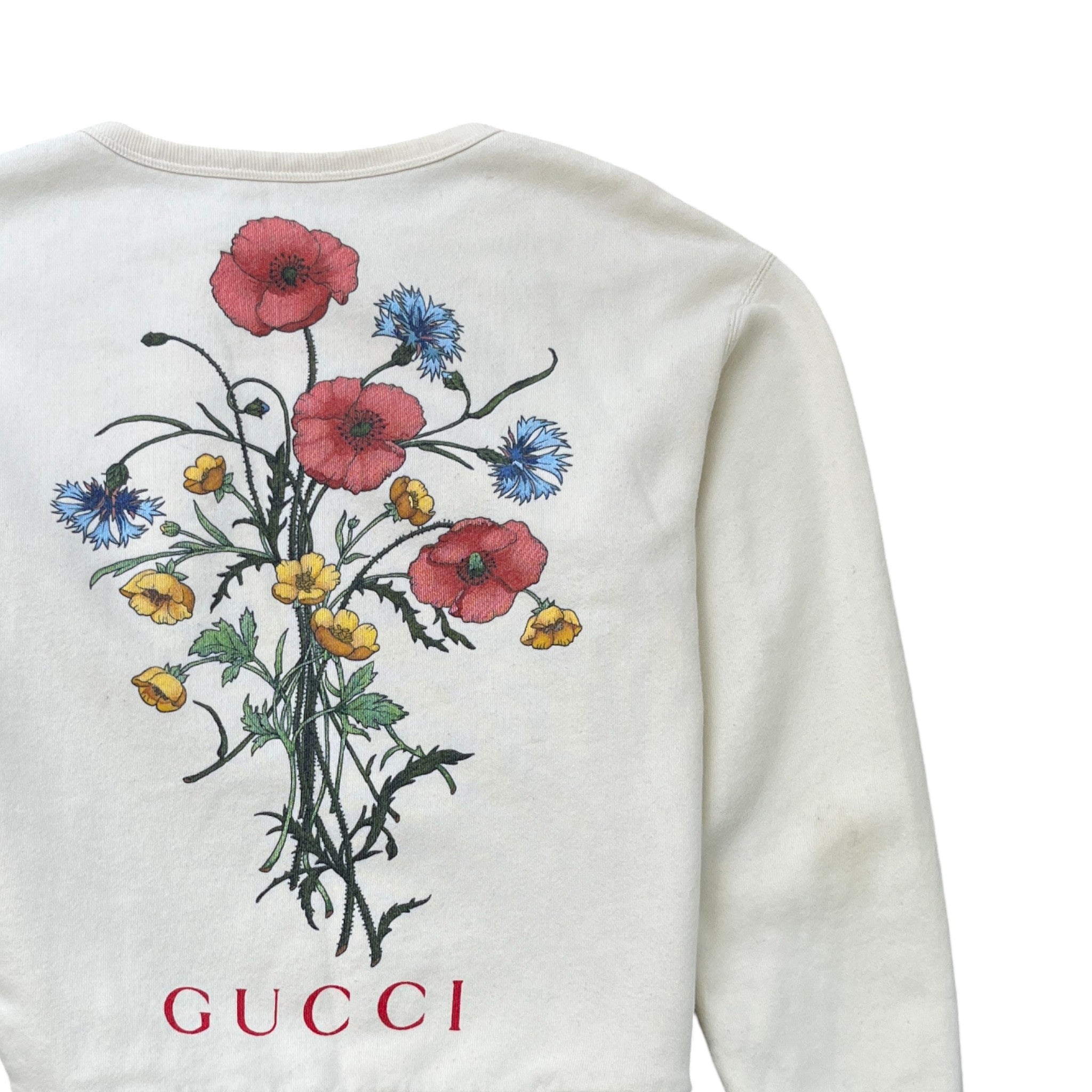 Men's Chateau Marmont Logo Print Sweatshirt Cream Size XS