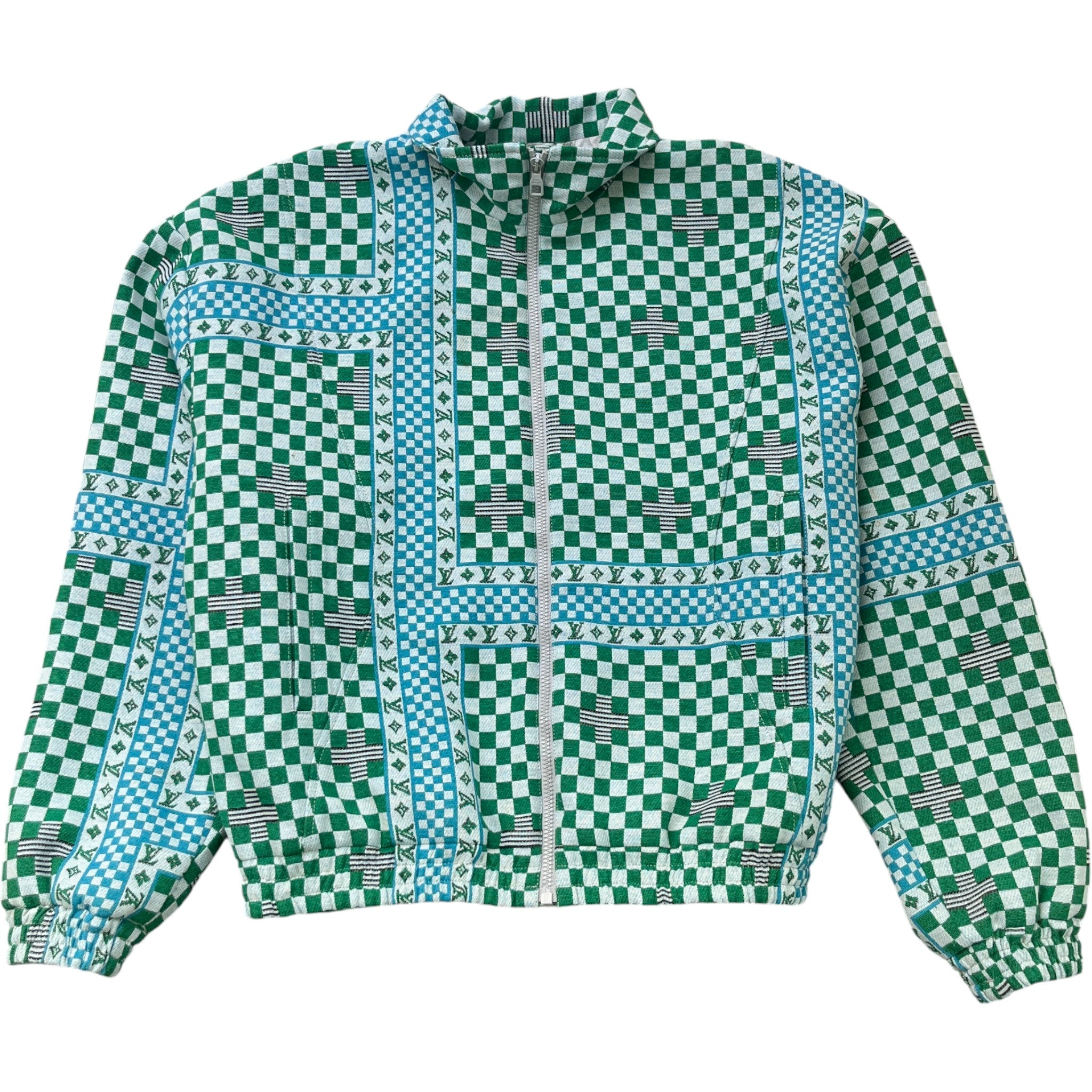 Men's Chic Blouson Jacket Green Size IT 52 / XL