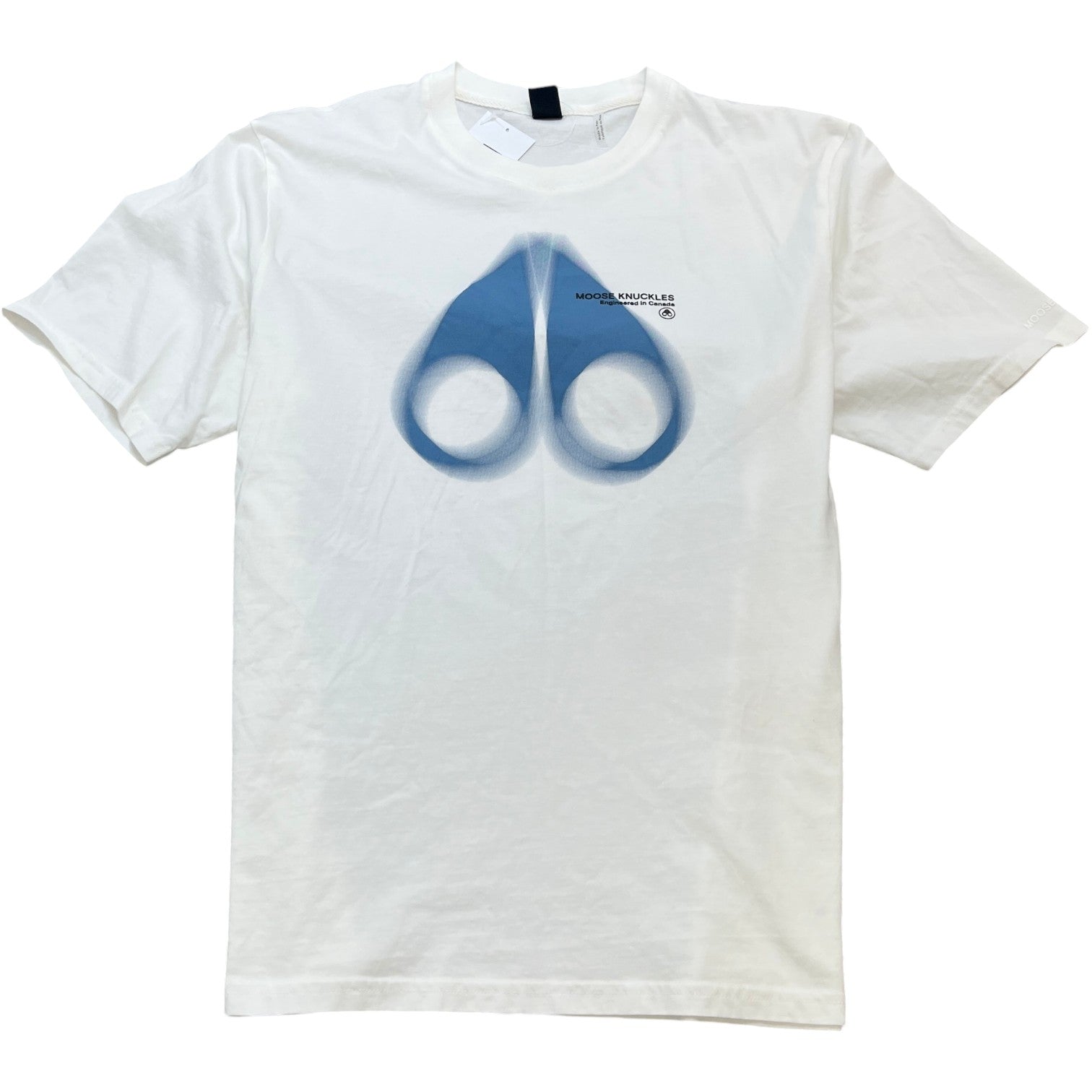 Men's Spray Painted Logo T-Shirt White Size L