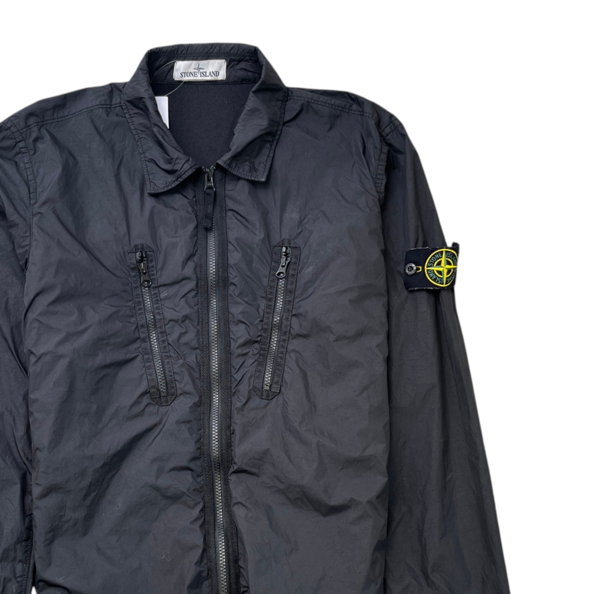 Men's Applique Logo Jacket Black Size M
