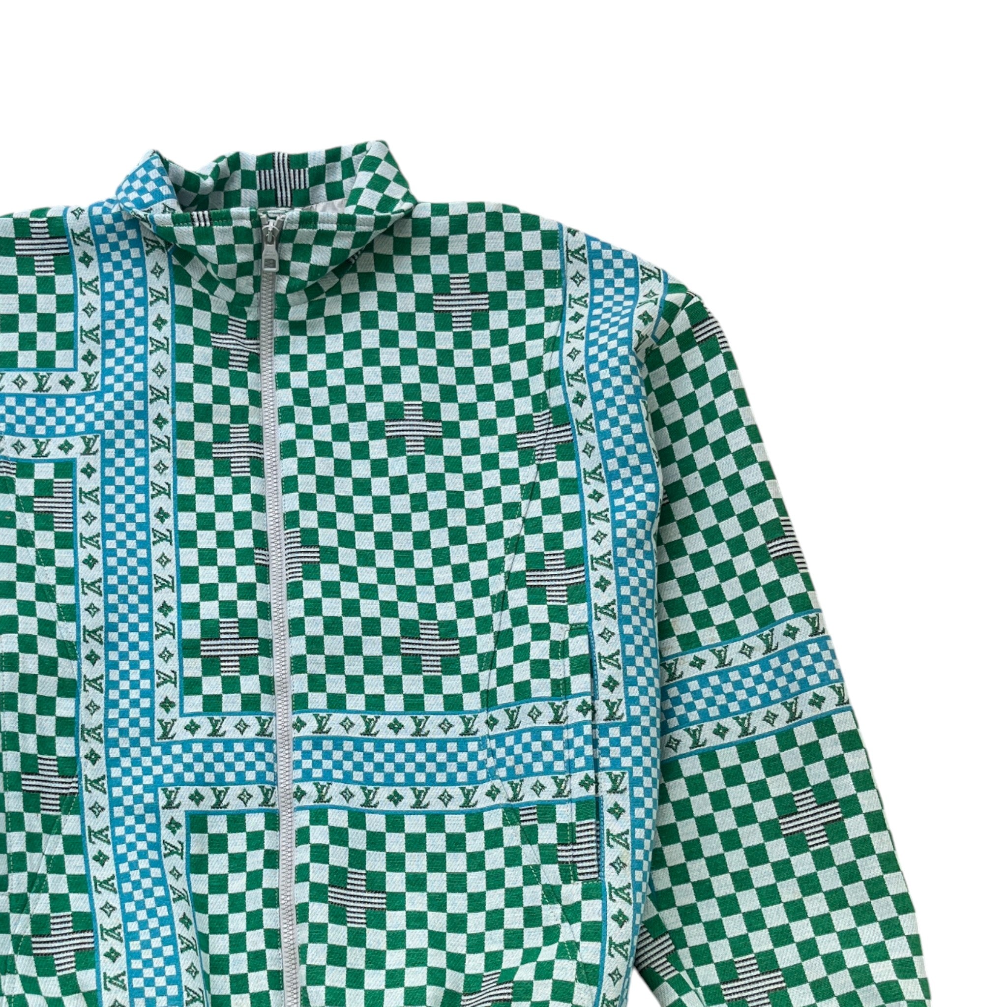 Men's Chic Blouson Jacket Green Size IT 52 / XL