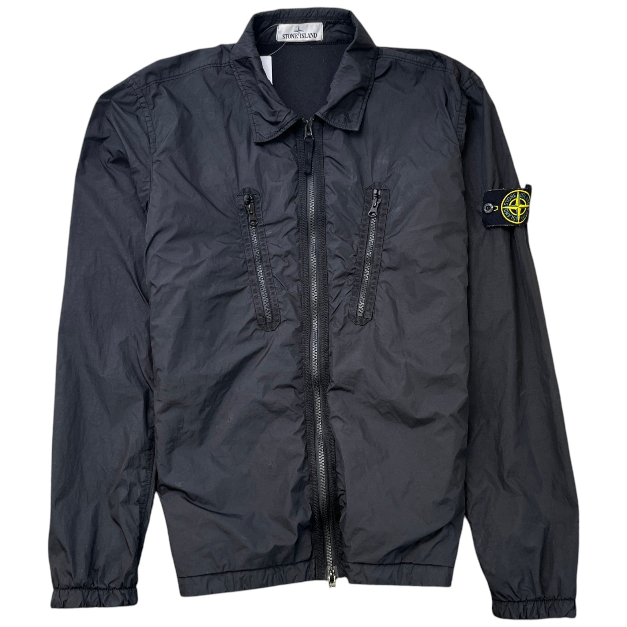 Men's Applique Logo Jacket Black Size M