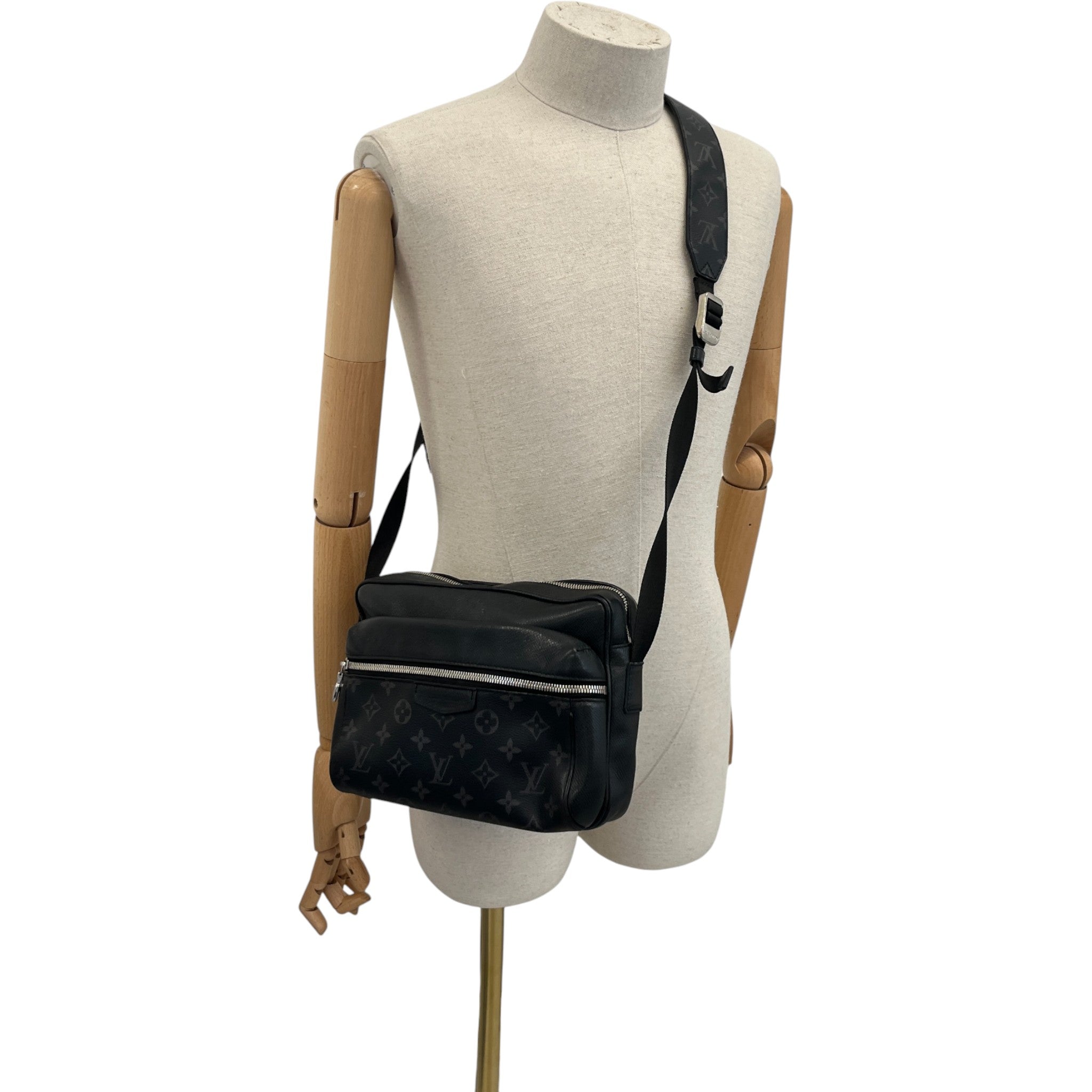 Men's Monogram Outdoor Messenger Bag Beige